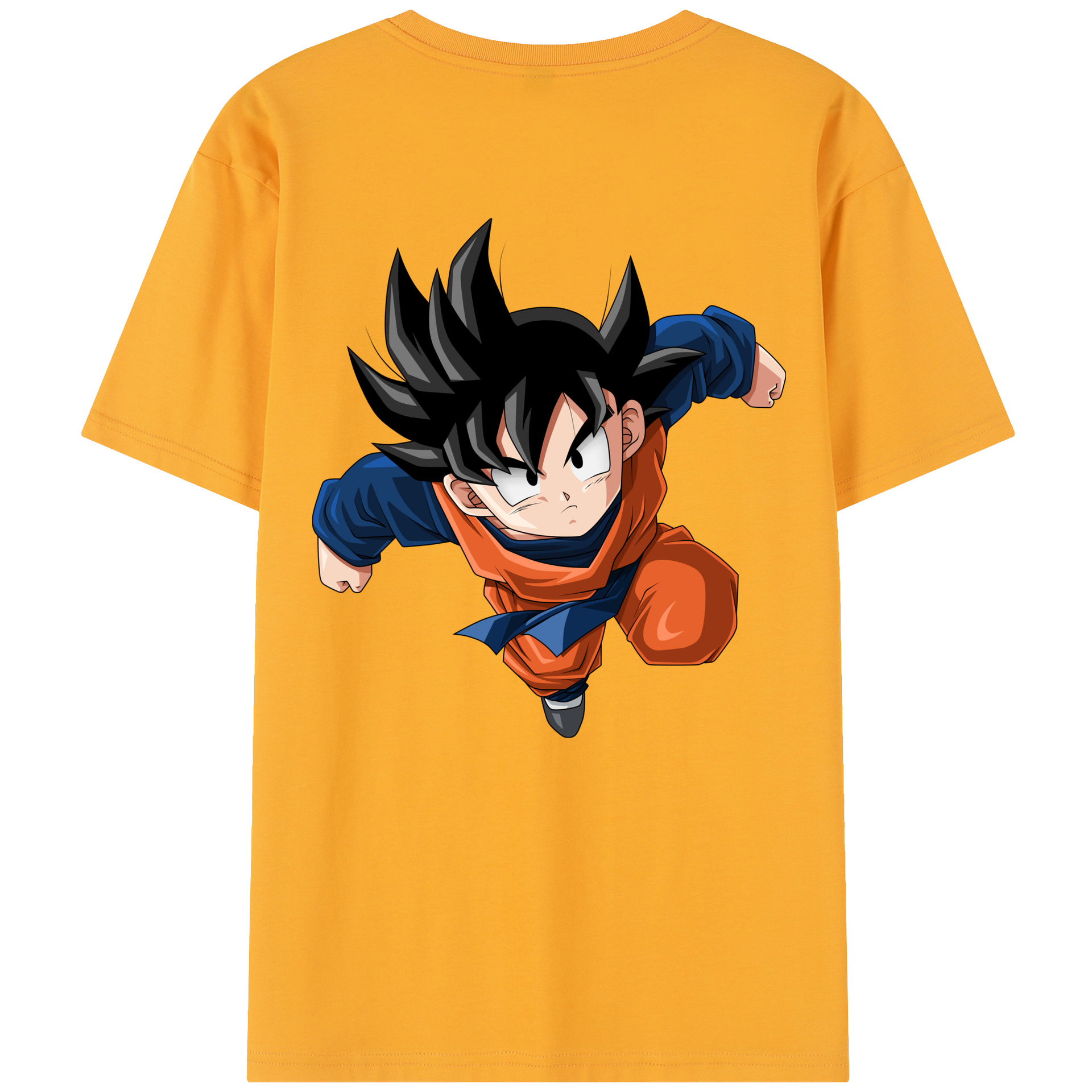 （画像用） ドラゴンボール 孫悟空（そん ごくう）Son Goku カカロット DRAGON BALL Kakarotto 綿100％半袖Tシャツ（背面プリント）