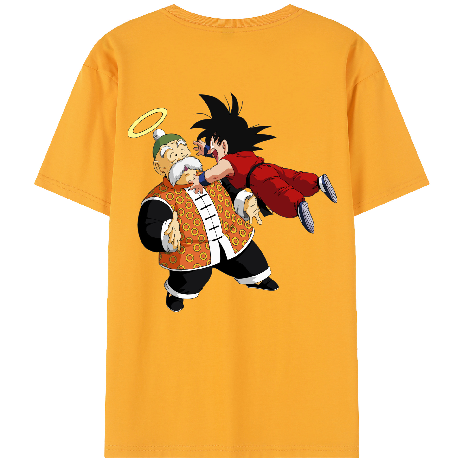 （画像用） ドラゴンボール 孫悟空（そん ごくう）Son Goku カカロット DRAGON BALL Kakarotto 綿100％半袖Tシャツ（背面プリント）