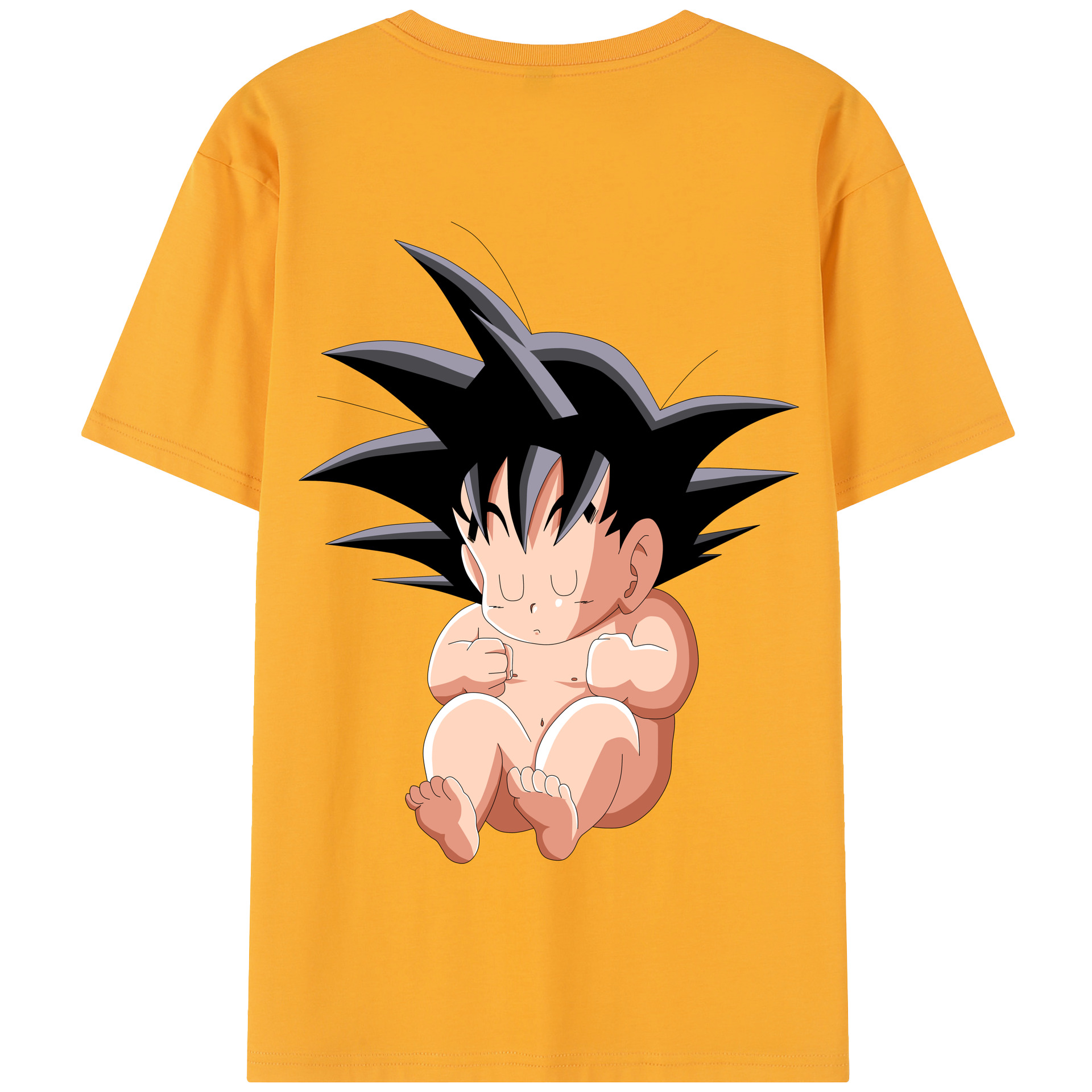 （画像用） ドラゴンボール 孫悟空（そん ごくう）Son Goku カカロット DRAGON BALL Kakarotto 綿100％半袖Tシャツ（背面プリント）