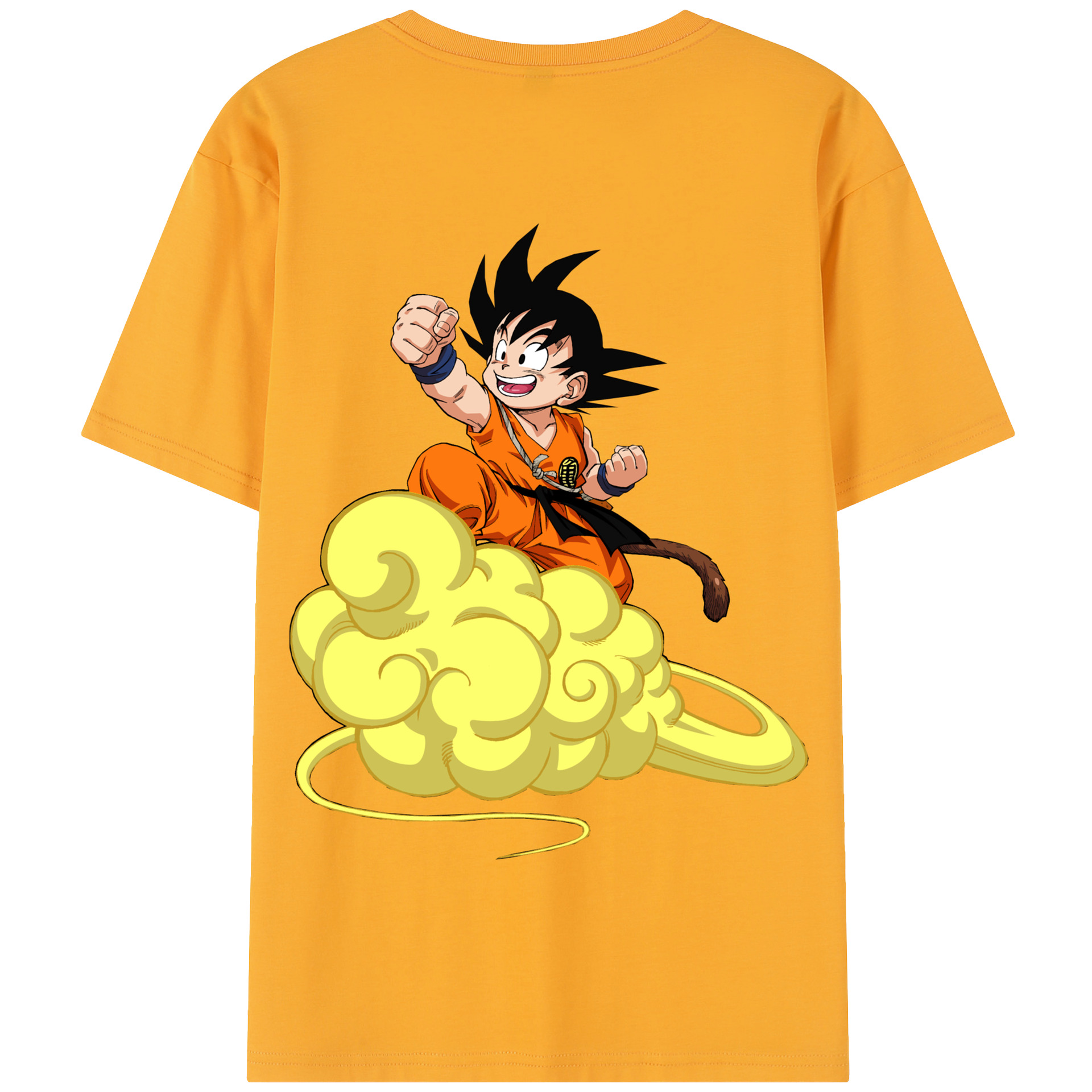 （画像用） ドラゴンボール 孫悟空（そん ごくう）Son Goku カカロット DRAGON BALL Kakarotto 綿100％半袖Tシャツ（背面プリント）