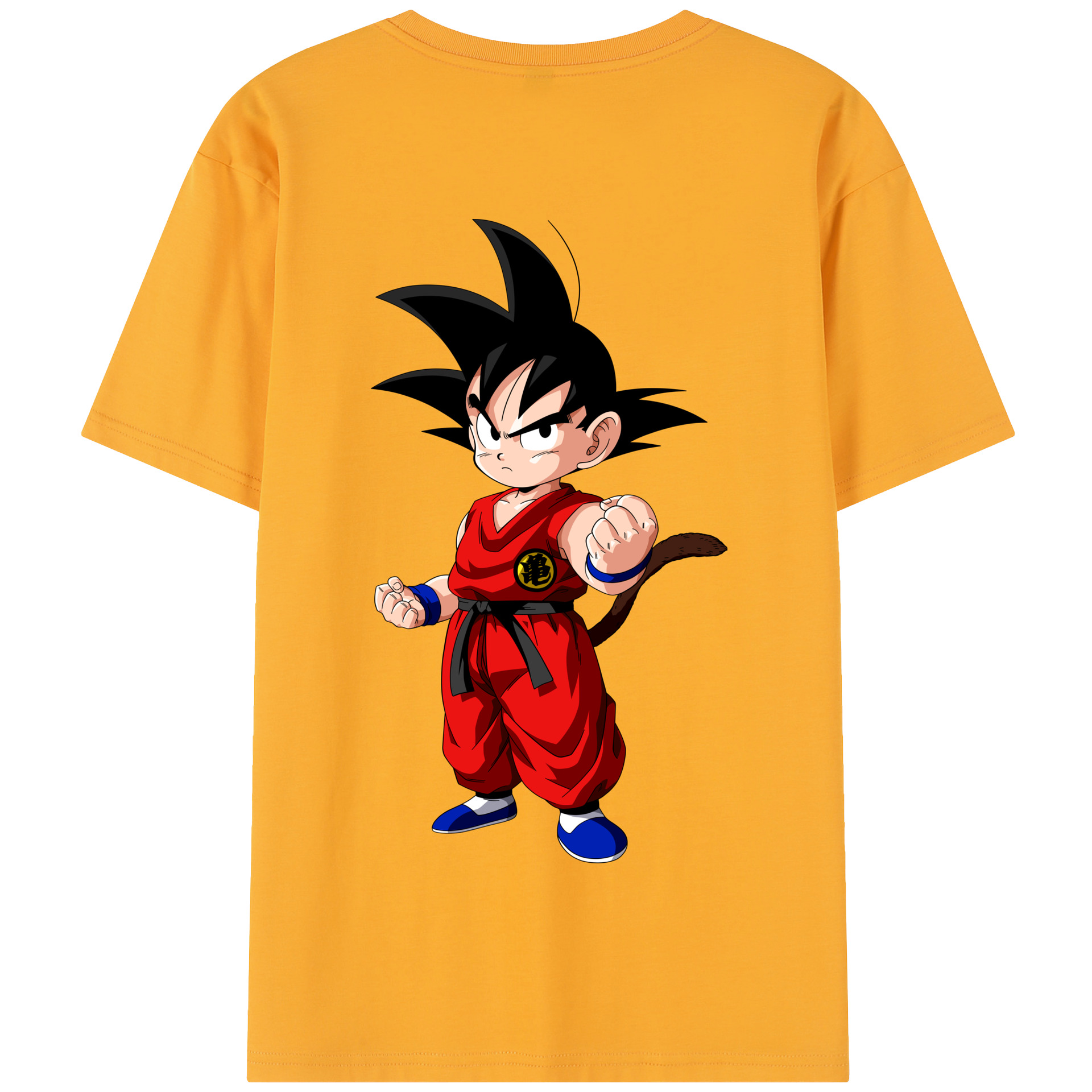 （画像用） ドラゴンボール 孫悟空（そん ごくう）Son Goku カカロット DRAGON BALL Kakarotto 綿100％半袖Tシャツ（背面プリント）