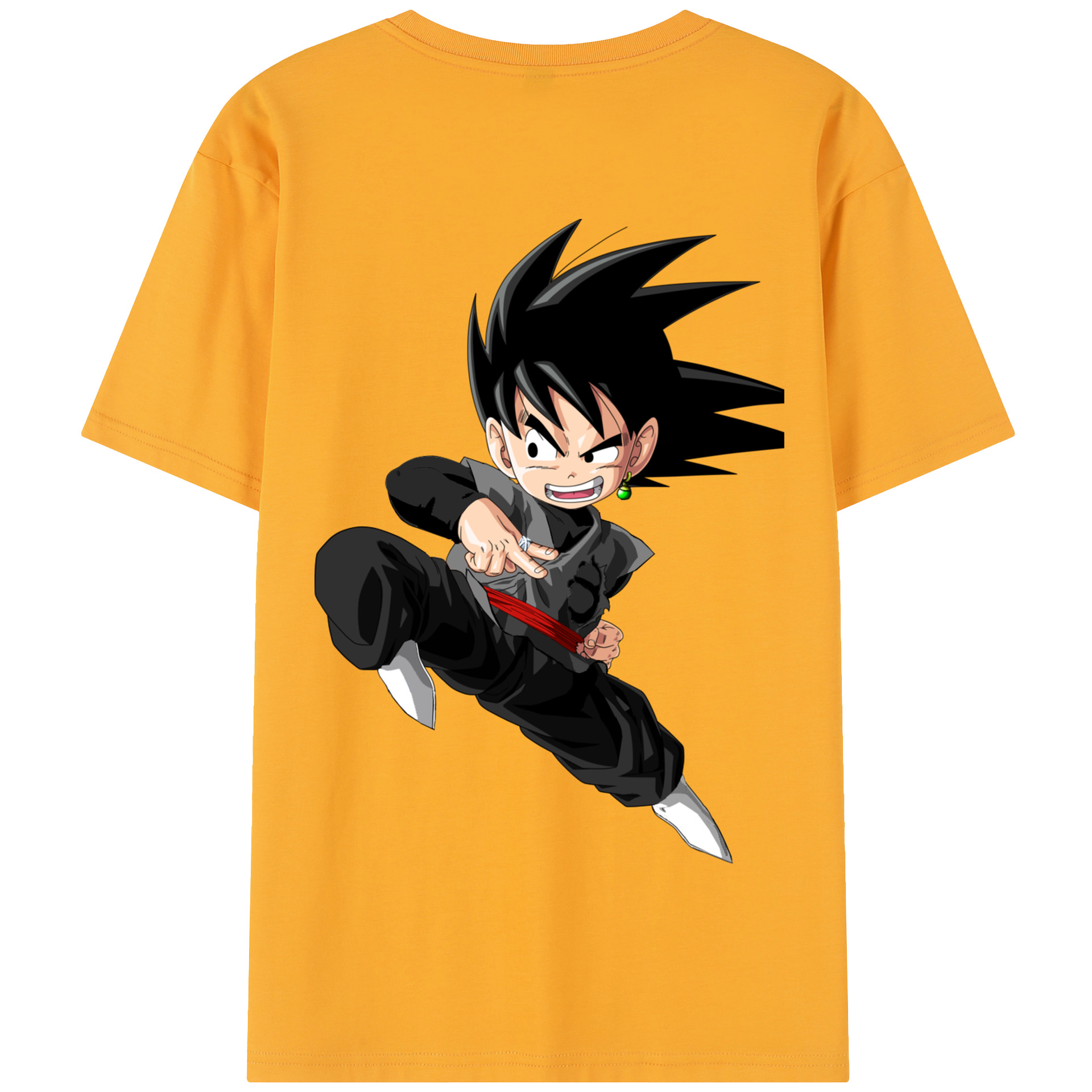 （画像用） ドラゴンボール 孫悟空（そん ごくう）Son Goku カカロット DRAGON BALL Kakarotto 綿100％半袖Tシャツ（背面プリント）