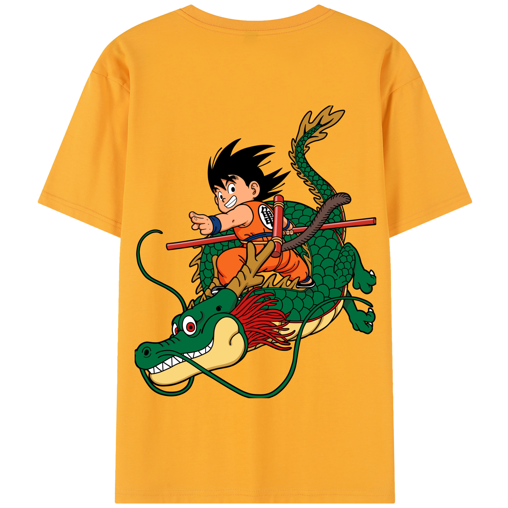（画像用） ドラゴンボール 孫悟空（そん ごくう）Son Goku カカロット DRAGON BALL Kakarotto 綿100％半袖Tシャツ（背面プリント）