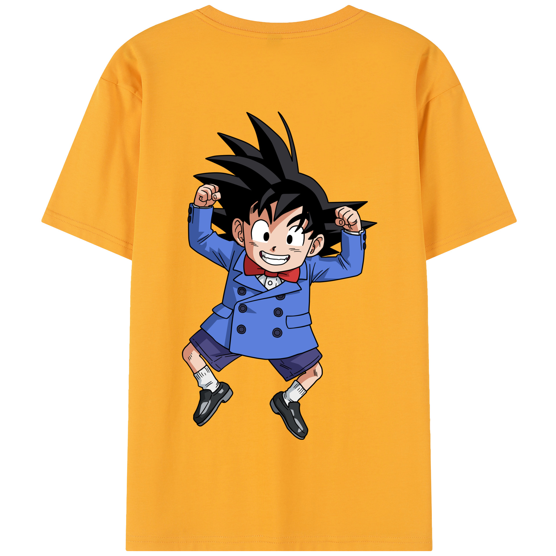 （画像用） ドラゴンボール 孫悟空（そん ごくう）Son Goku カカロット DRAGON BALL Kakarotto 綿100％半袖Tシャツ（背面プリント）