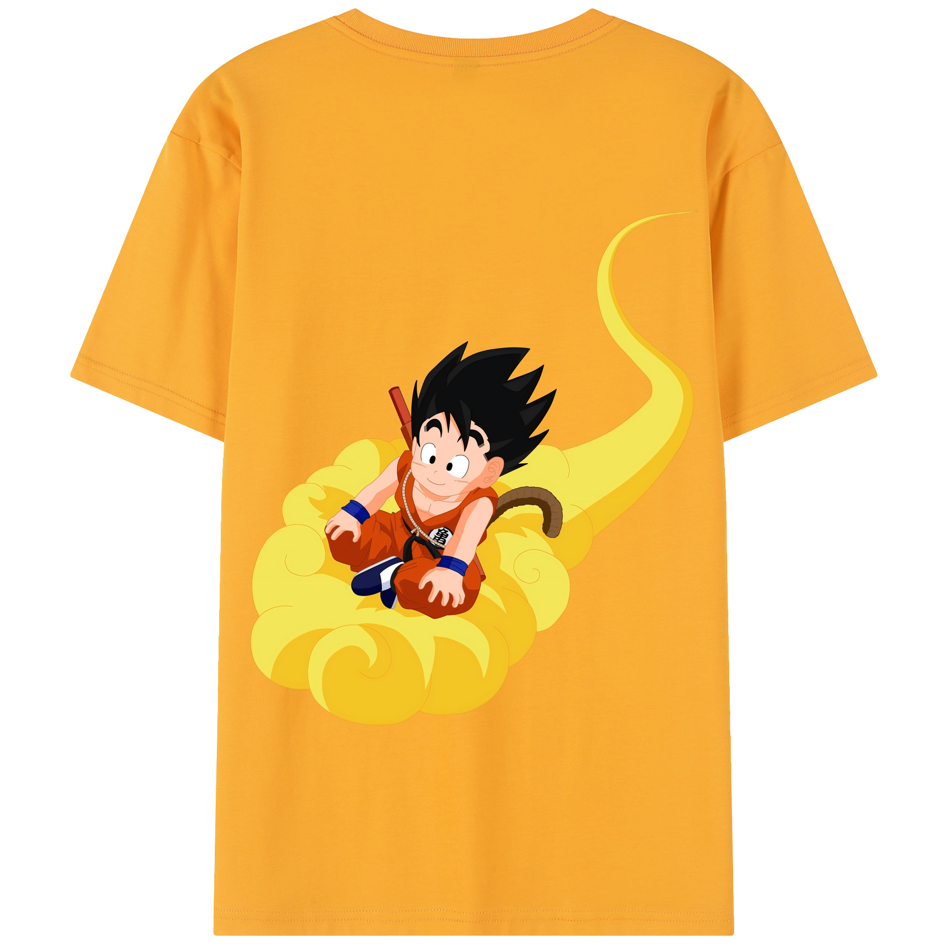 （画像用） ドラゴンボール 孫悟空（そん ごくう）Son Goku カカロット DRAGON BALL Kakarotto 綿100％半袖Tシャツ（背面プリント）