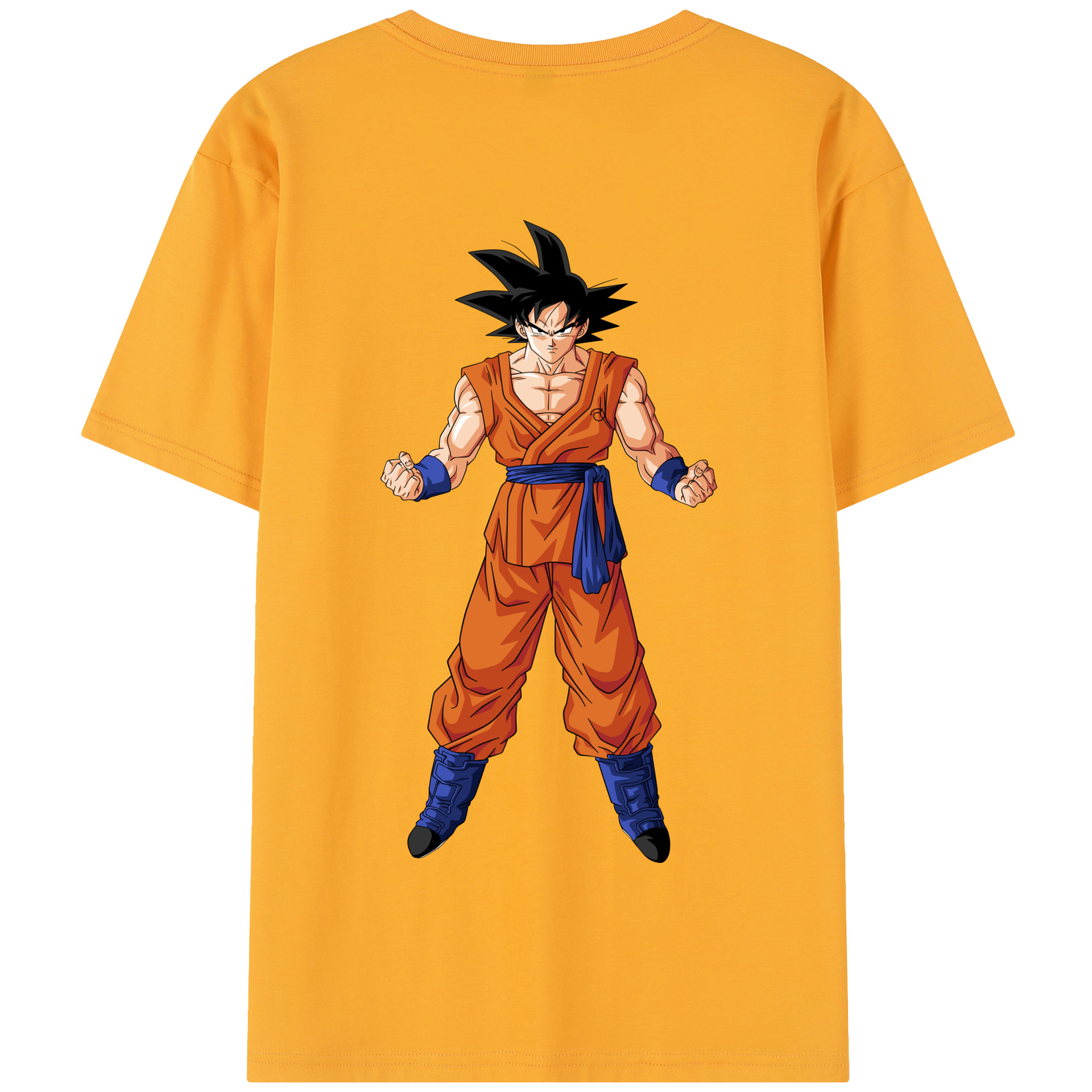 （画像用） ドラゴンボール 孫悟空（そん ごくう）Son Goku カカロット DRAGON BALL Kakarotto 綿100％半袖Tシャツ（背面プリント）