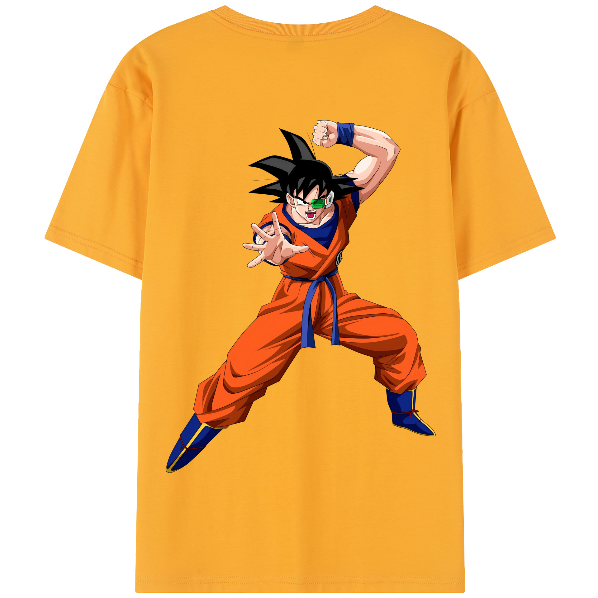（画像用） ドラゴンボール 孫悟空（そん ごくう）Son Goku カカロット DRAGON BALL Kakarotto 綿100％半袖Tシャツ（背面プリント）
