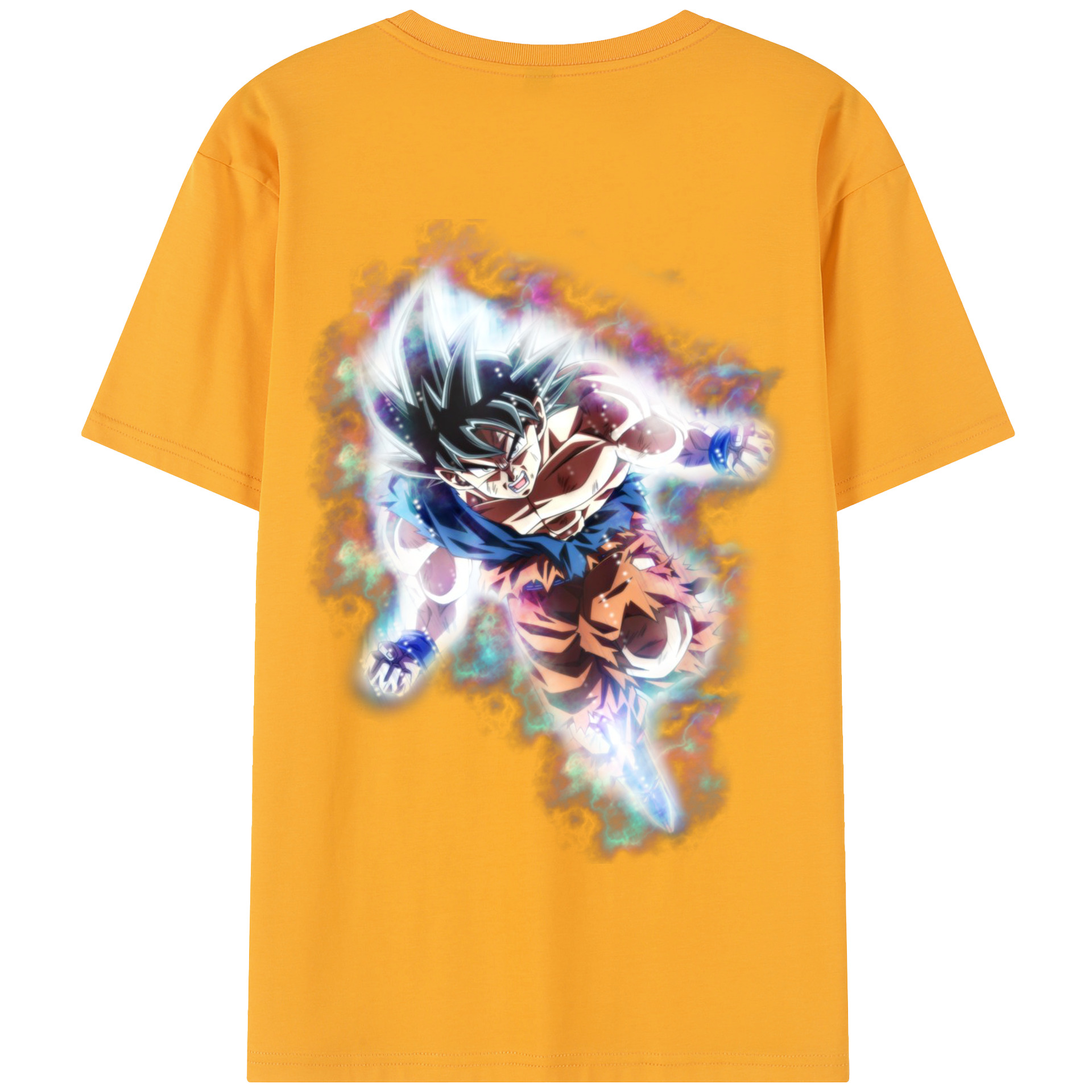（画像用） ドラゴンボール 孫悟空（そん ごくう）Son Goku カカロット DRAGON BALL Kakarotto 綿100％半袖Tシャツ（背面プリント）