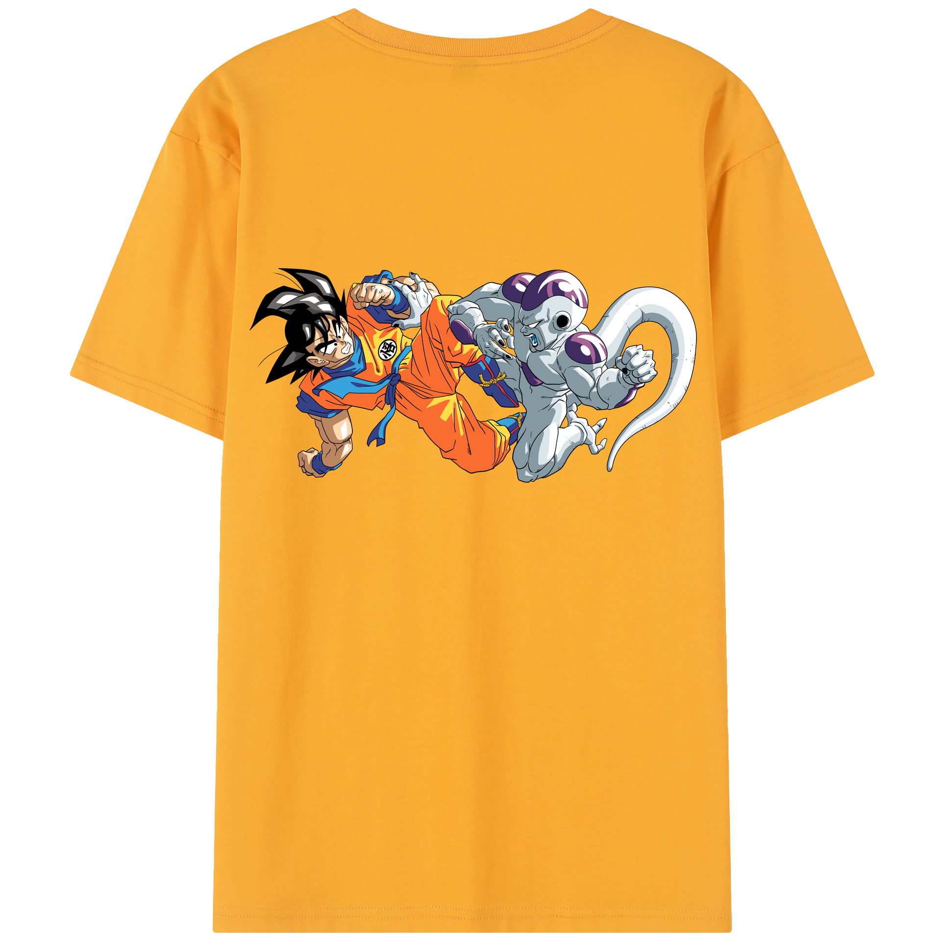 （画像用） ドラゴンボール 孫悟空（そん ごくう）Son Goku カカロット DRAGON BALL Kakarotto 綿100％半袖Tシャツ（背面プリント）