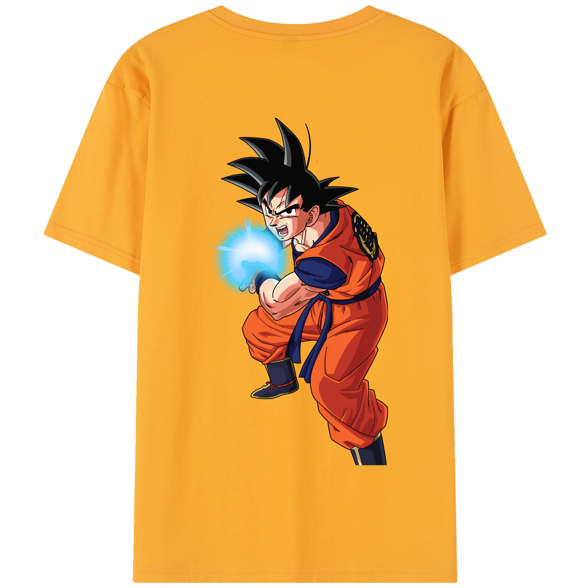 （画像用） ドラゴンボール 孫悟空（そん ごくう）Son Goku カカロット DRAGON BALL Kakarotto 綿100％半袖Tシャツ（背面プリント）