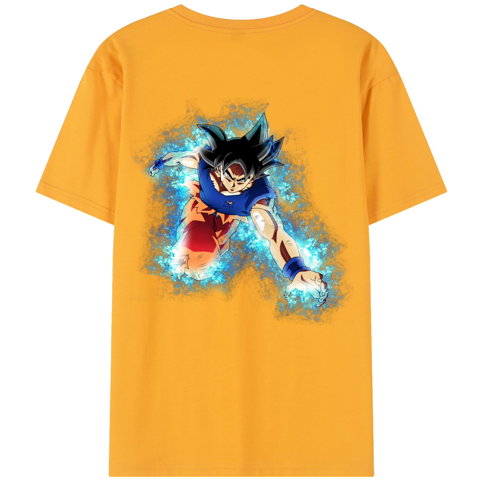 （画像用） ドラゴンボール 孫悟空（そん ごくう）Son Goku カカロット DRAGON BALL Kakarotto 綿100％半袖Tシャツ（背面プリント）