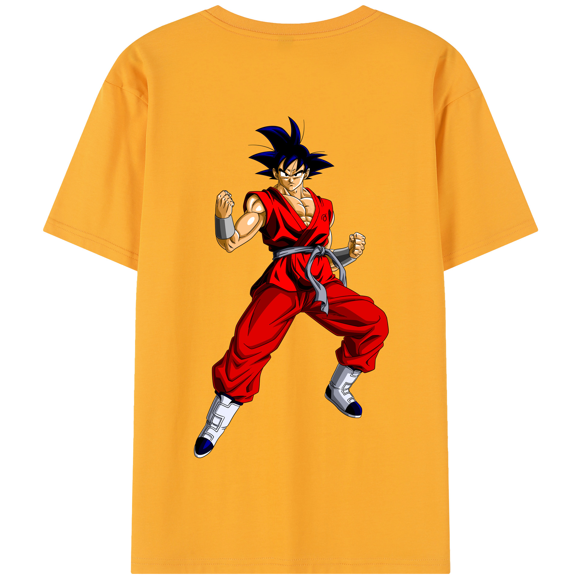 （画像用） ドラゴンボール 孫悟空（そん ごくう）Son Goku カカロット DRAGON BALL Kakarotto 綿100％半袖Tシャツ（背面プリント）