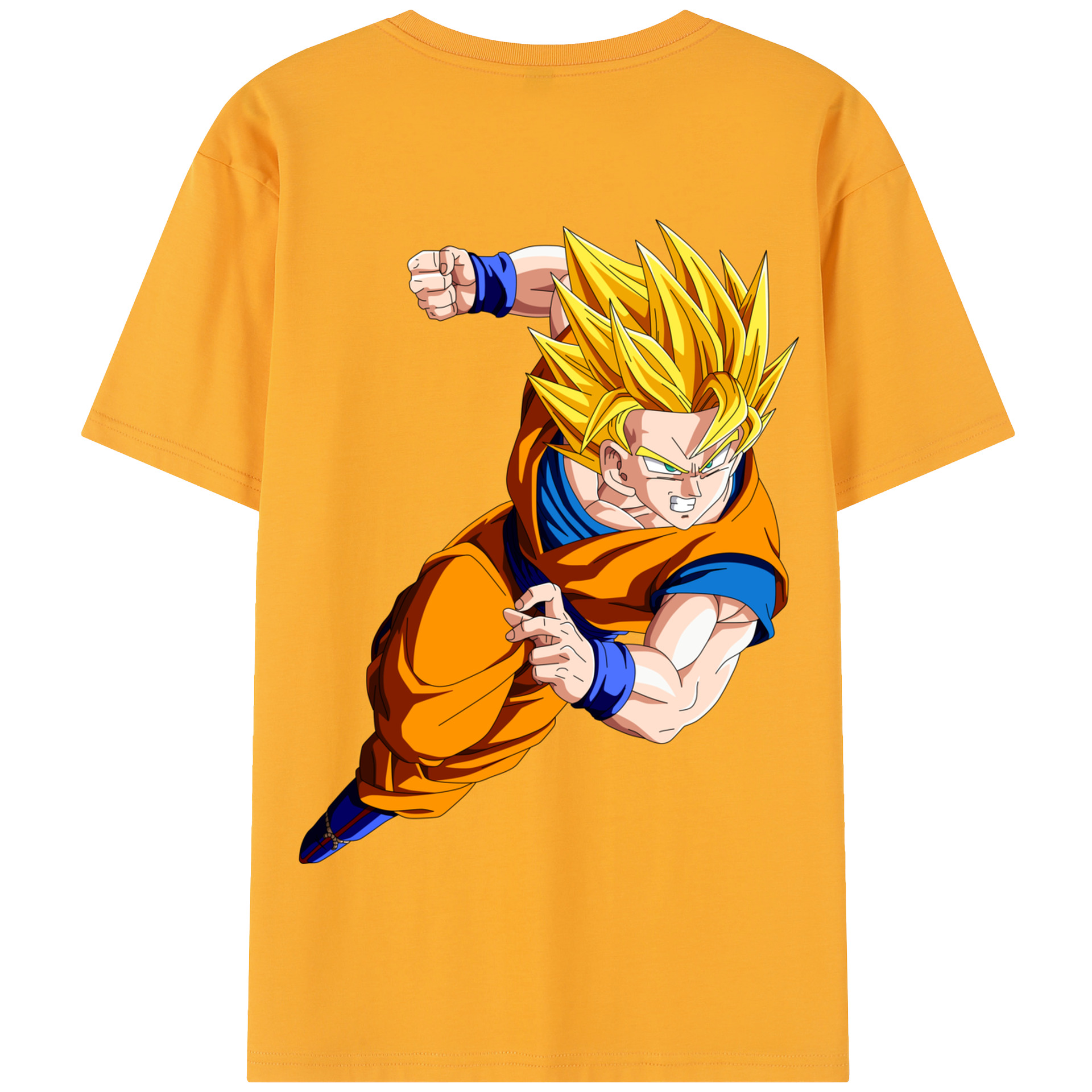 （画像用） ドラゴンボール 孫悟空（そん ごくう）Son Goku カカロット DRAGON BALL Kakarotto 綿100％半袖Tシャツ（背面プリント）