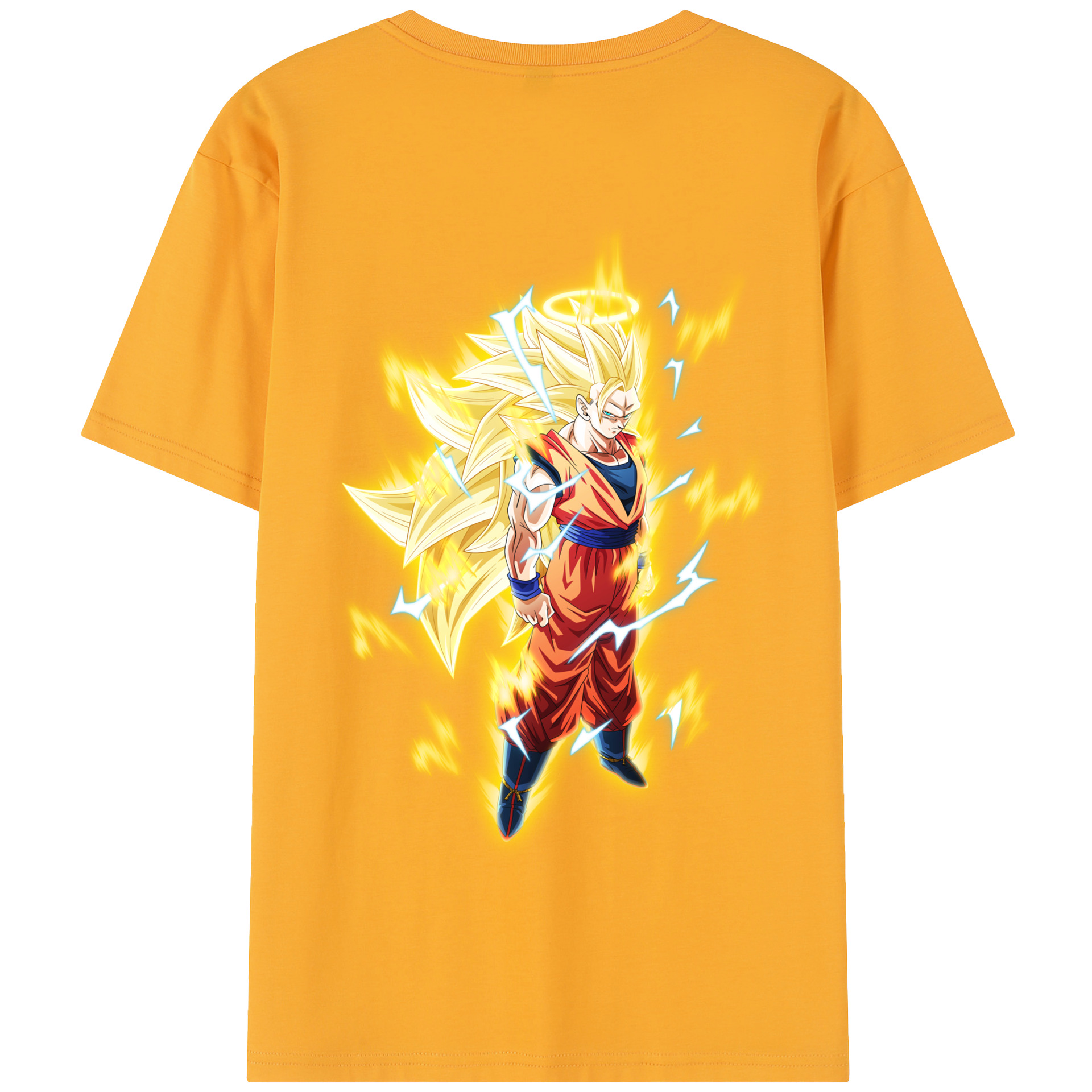 （画像用） ドラゴンボール 孫悟空（そん ごくう）Son Goku カカロット DRAGON BALL Kakarotto 綿100％半袖Tシャツ（背面プリント）