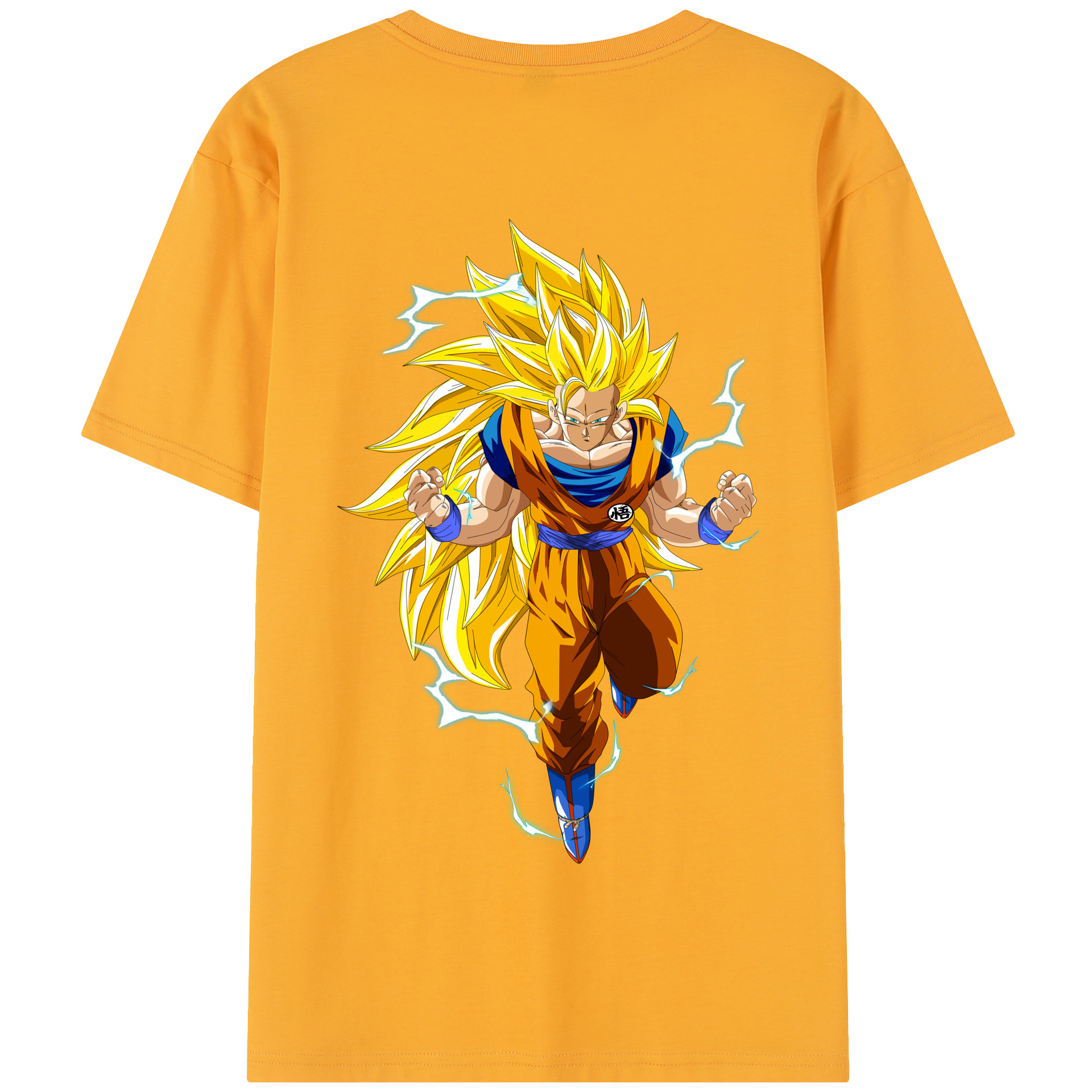 （画像用） ドラゴンボール 孫悟空（そん ごくう）Son Goku カカロット DRAGON BALL Kakarotto 綿100％半袖Tシャツ（背面プリント）