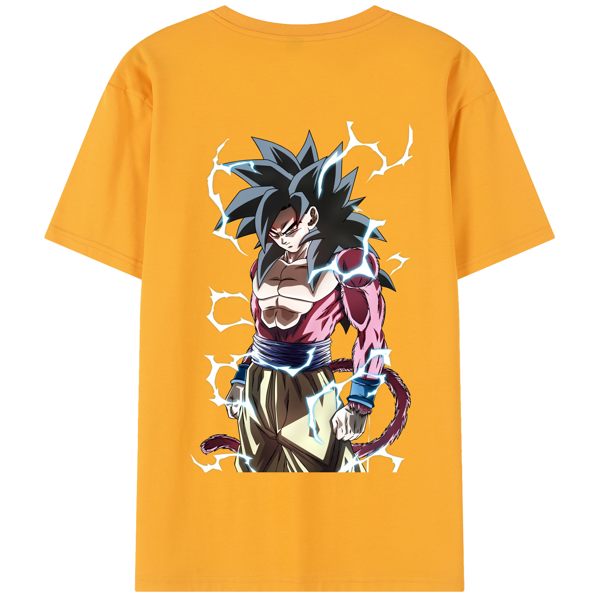 （画像用） ドラゴンボール 孫悟空（そん ごくう）Son Goku カカロット DRAGON BALL Kakarotto 綿100％半袖Tシャツ（背面プリント）