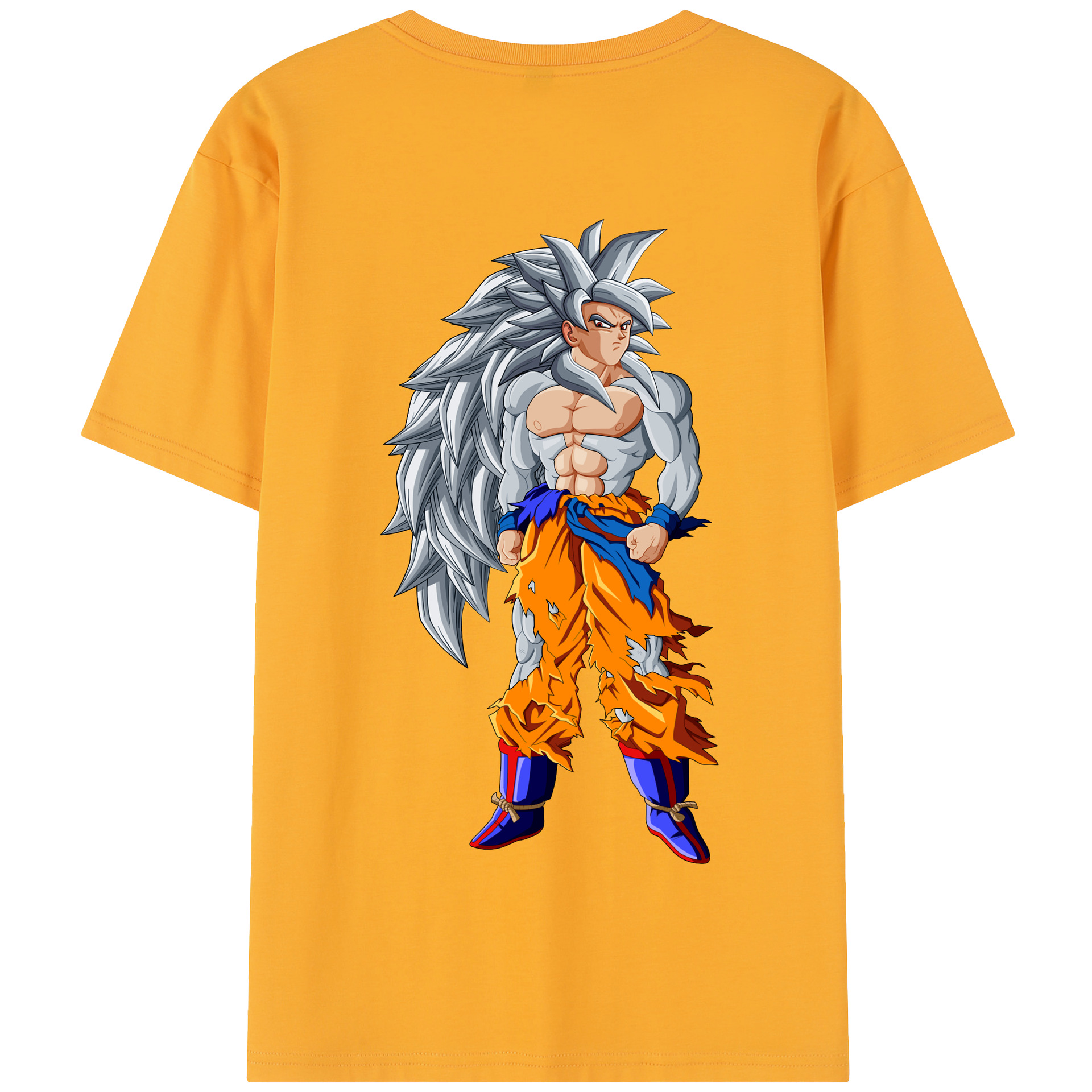 （画像用） ドラゴンボール 孫悟空（そん ごくう）Son Goku カカロット DRAGON BALL Kakarotto 綿100％半袖Tシャツ（背面プリント）
