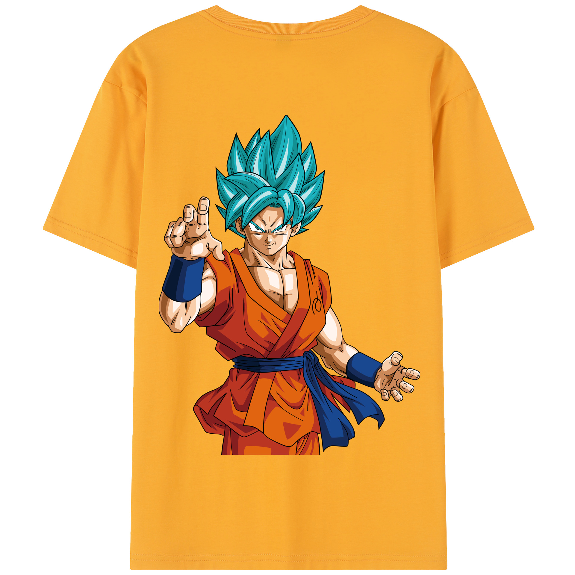 （画像用） ドラゴンボール 孫悟空（そん ごくう）Son Goku カカロット DRAGON BALL Kakarotto 綿100％半袖Tシャツ（背面プリント）