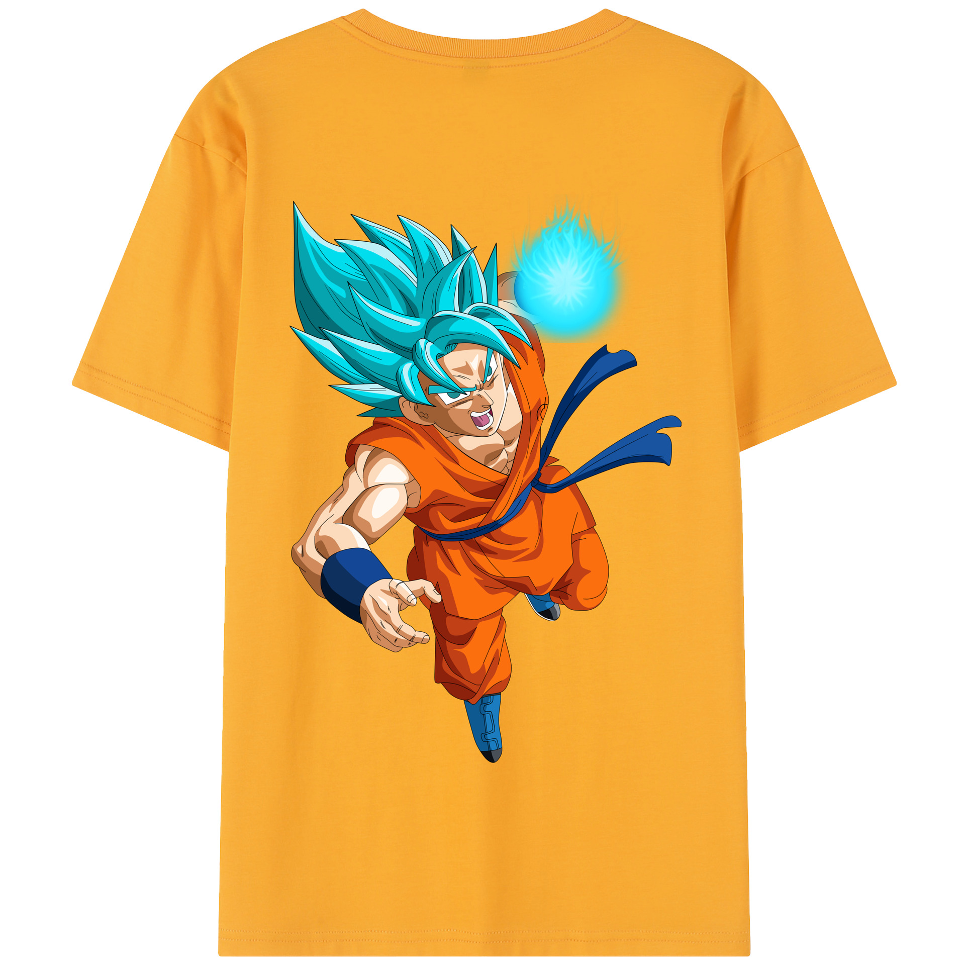 （画像用） ドラゴンボール 孫悟空（そん ごくう）Son Goku カカロット DRAGON BALL Kakarotto 綿100％半袖Tシャツ（背面プリント）