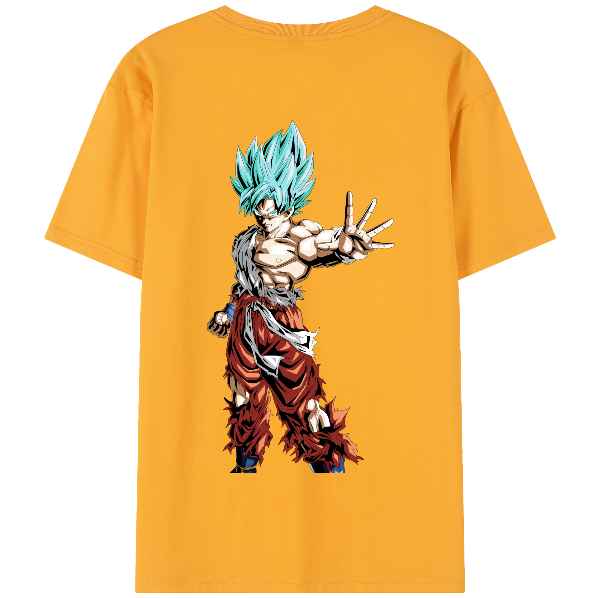 （画像用） ドラゴンボール 孫悟空（そん ごくう）Son Goku カカロット DRAGON BALL Kakarotto 綿100％半袖Tシャツ（背面プリント）