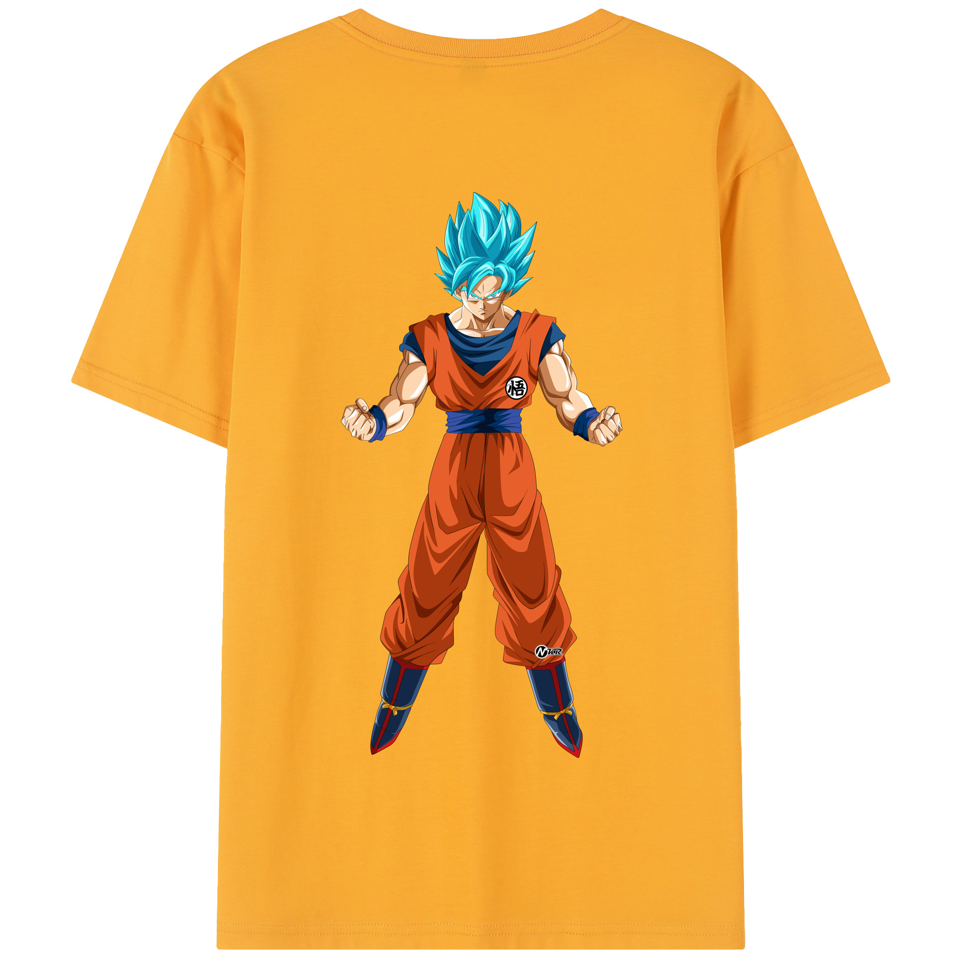 （画像用） ドラゴンボール 孫悟空（そん ごくう）Son Goku カカロット DRAGON BALL Kakarotto 綿100％半袖Tシャツ（背面プリント）