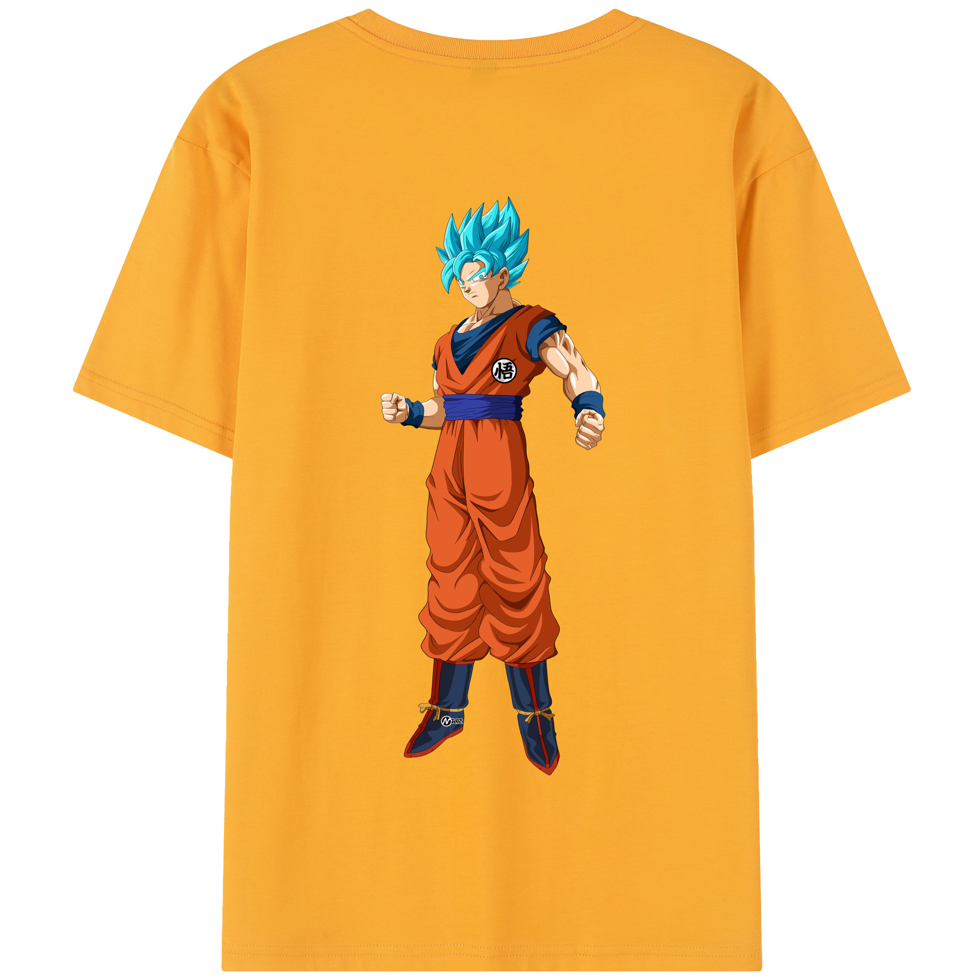 （画像用） ドラゴンボール 孫悟空（そん ごくう）Son Goku カカロット DRAGON BALL Kakarotto 綿100％半袖Tシャツ（背面プリント）