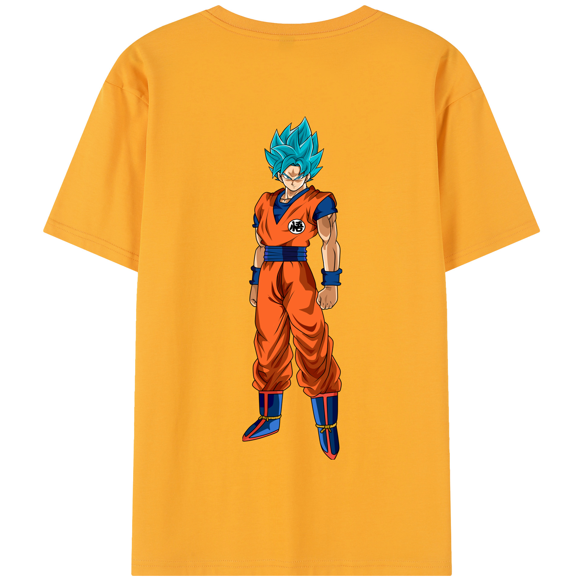 （画像用） ドラゴンボール 孫悟空（そん ごくう）Son Goku カカロット DRAGON BALL Kakarotto 綿100％半袖Tシャツ（背面プリント）