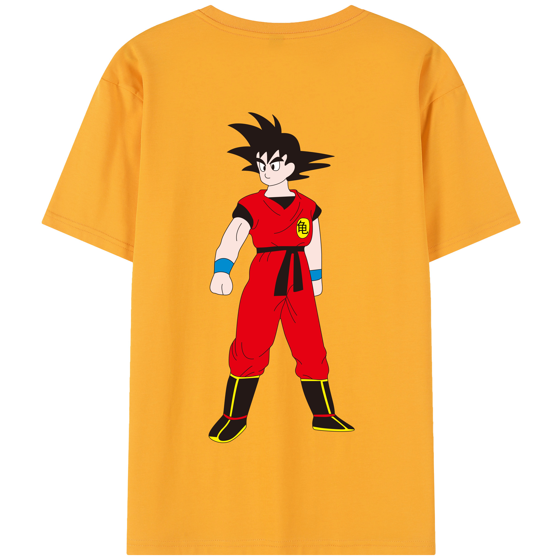 （画像用） ドラゴンボール 孫悟空（そん ごくう）Son Goku カカロット DRAGON BALL Kakarotto 綿100％半袖Tシャツ（背面プリント）