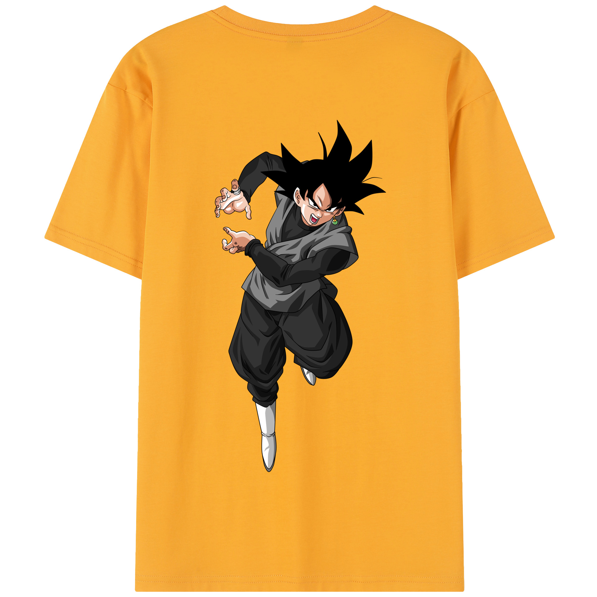 （画像用） ドラゴンボール ベジータ四世（Bejīta Yonsei）DRAGON BALL Vegeta IV 綿100％半袖Tシャツ（背面プリント）