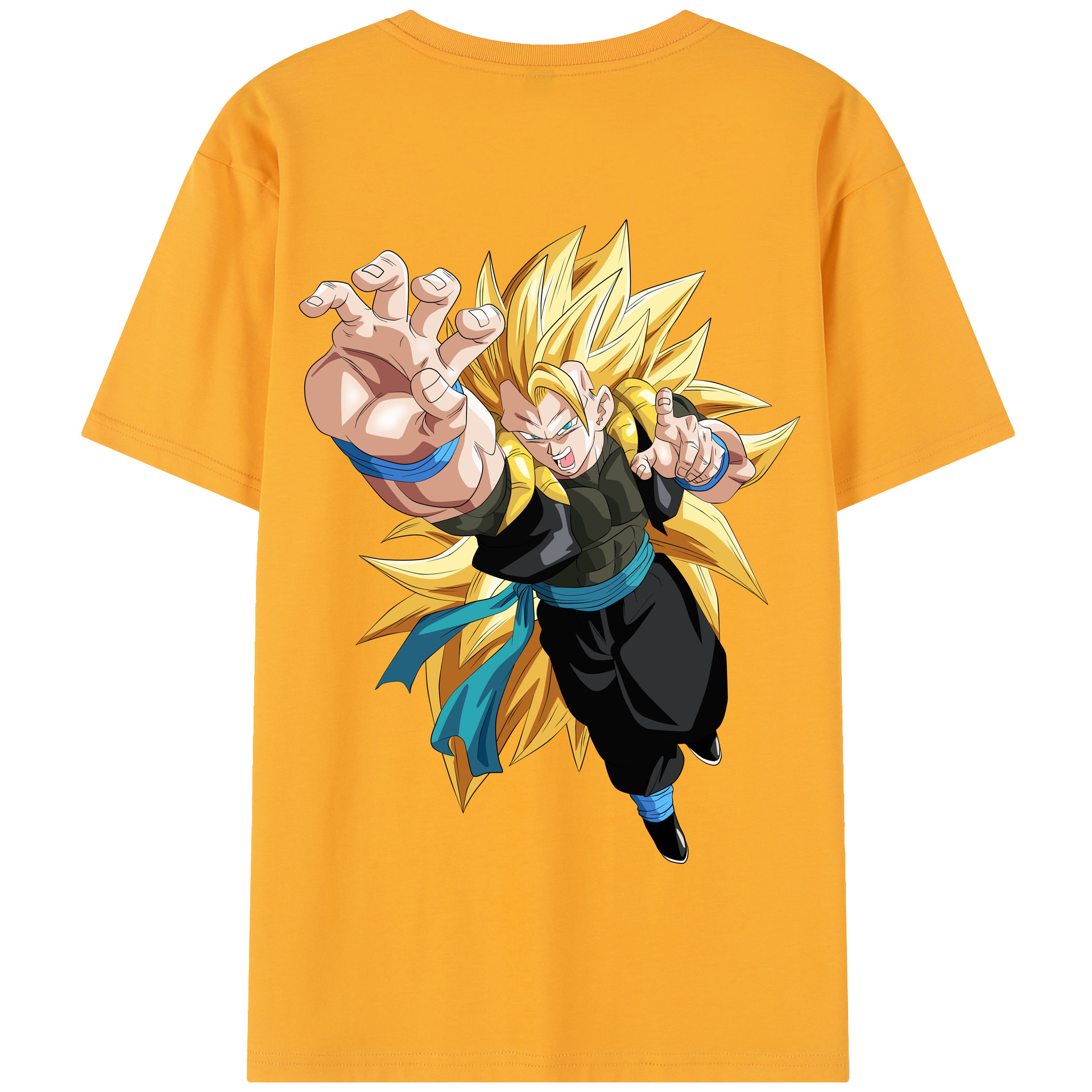 （画像用） ドラゴンボール ベジータ四世（Bejīta Yonsei）DRAGON BALL Vegeta IV 綿100％半袖Tシャツ（背面プリント）