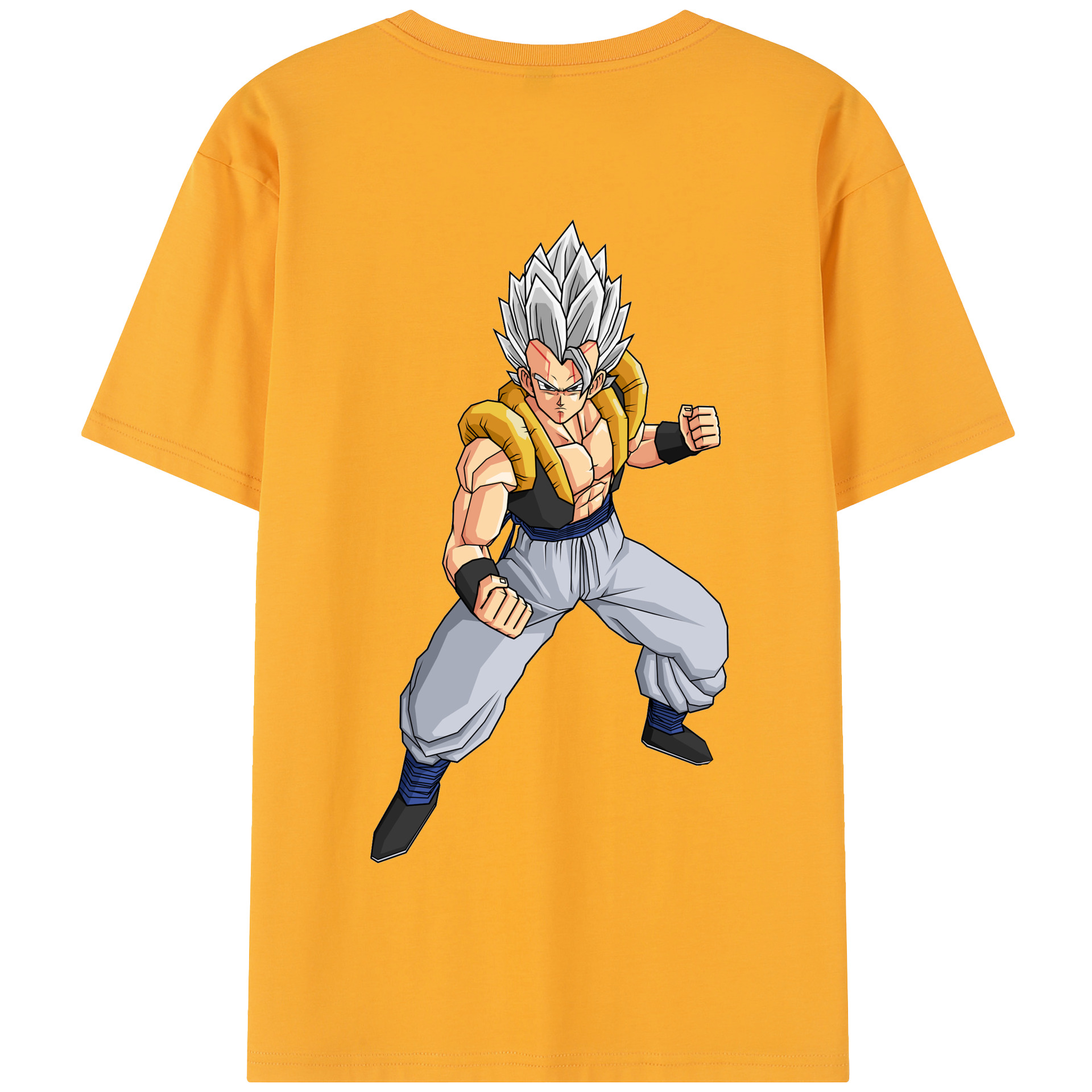 （画像用） ドラゴンボール ベジータ四世（Bejīta Yonsei）DRAGON BALL Vegeta IV 綿100％半袖Tシャツ（背面プリント）