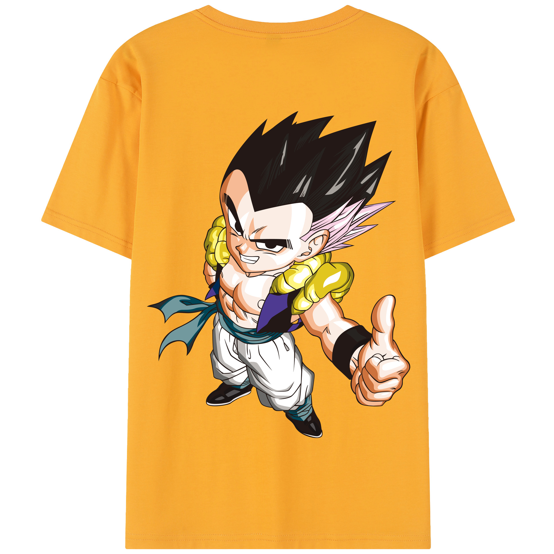 （画像用） ドラゴンボール ベジータ四世（Bejīta Yonsei）DRAGON BALL Vegeta IV 綿100％半袖Tシャツ（背面プリント）