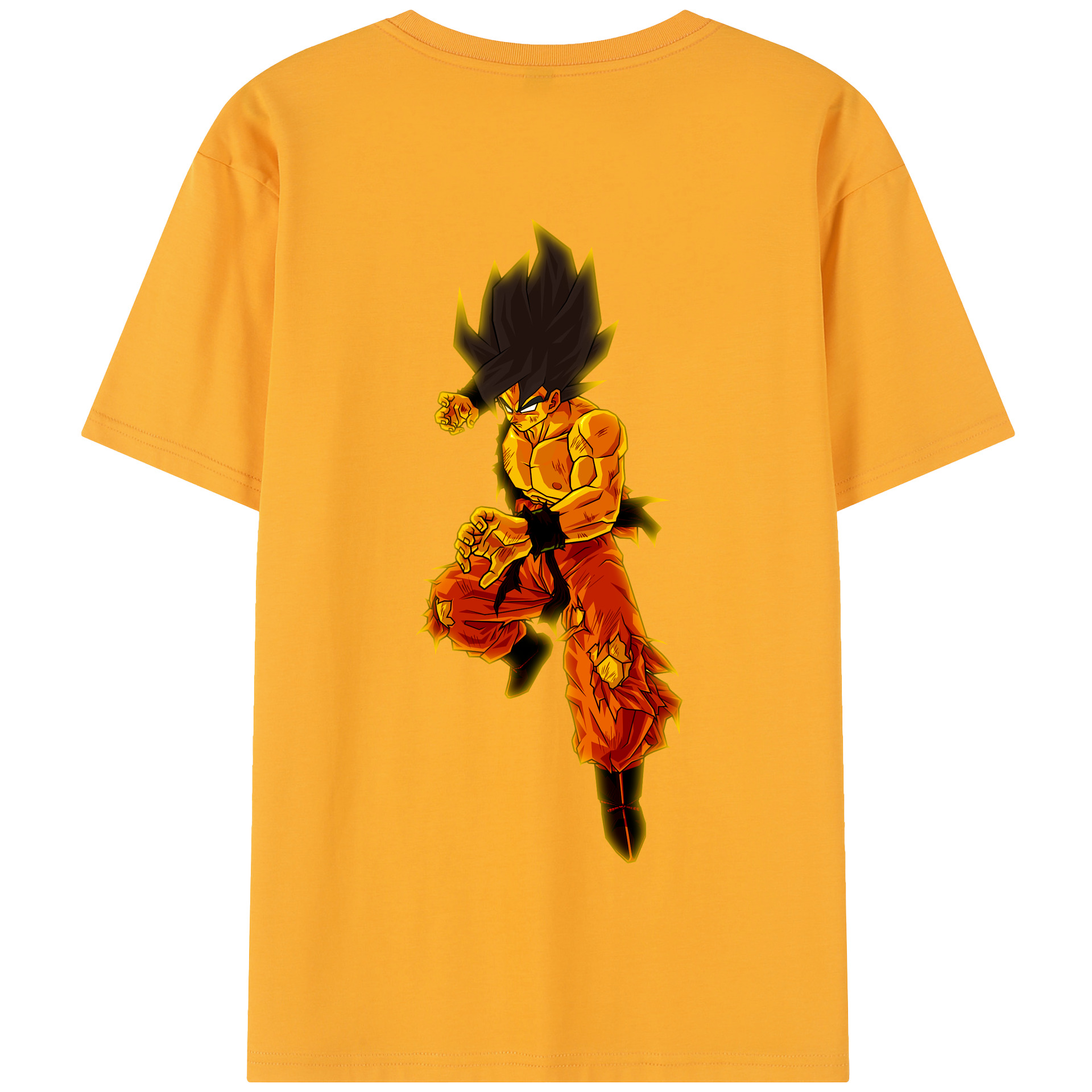 （画像用） ドラゴンボール 孫 悟飯（そんごはん）DRAGON BALL Son Gohan 綿100％半袖Tシャツ（背面プリント）
