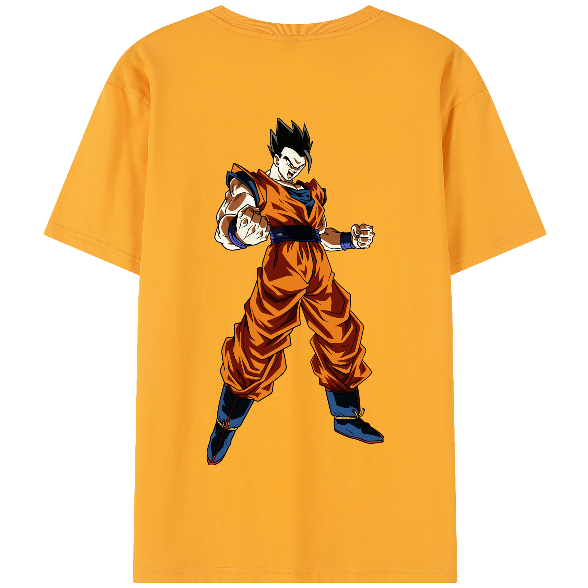 （画像用） ドラゴンボール 孫 悟飯（そんごはん）DRAGON BALL Son Gohan 綿100％半袖Tシャツ（背面プリント）