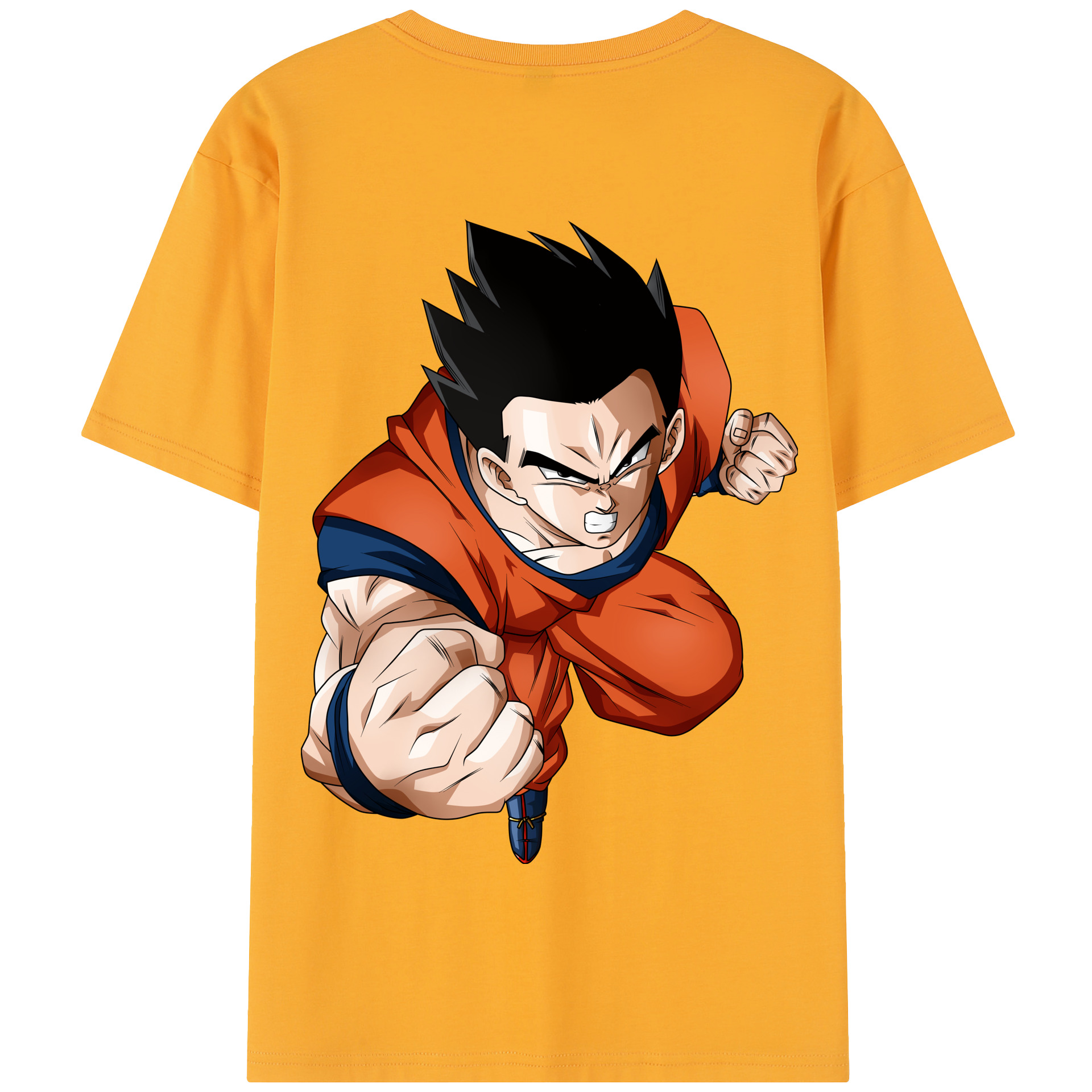 （画像用） ドラゴンボール 孫 悟飯（そんごはん）DRAGON BALL Son Gohan 綿100％半袖Tシャツ（背面プリント）