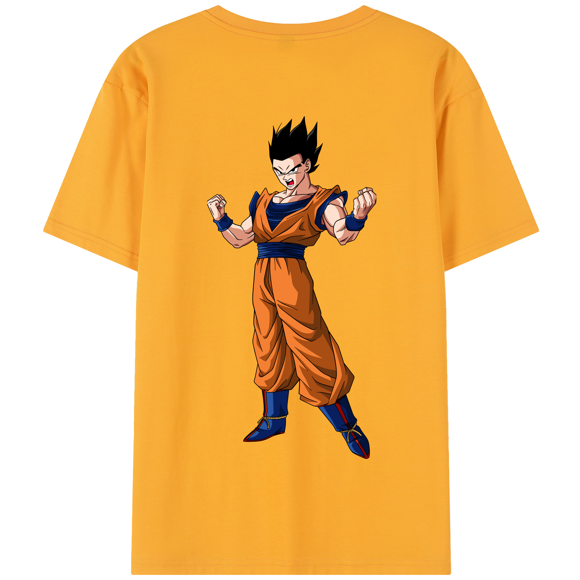 （画像用） ドラゴンボール 孫 悟飯（そんごはん）DRAGON BALL Son Gohan 綿100％半袖Tシャツ（背面プリント）