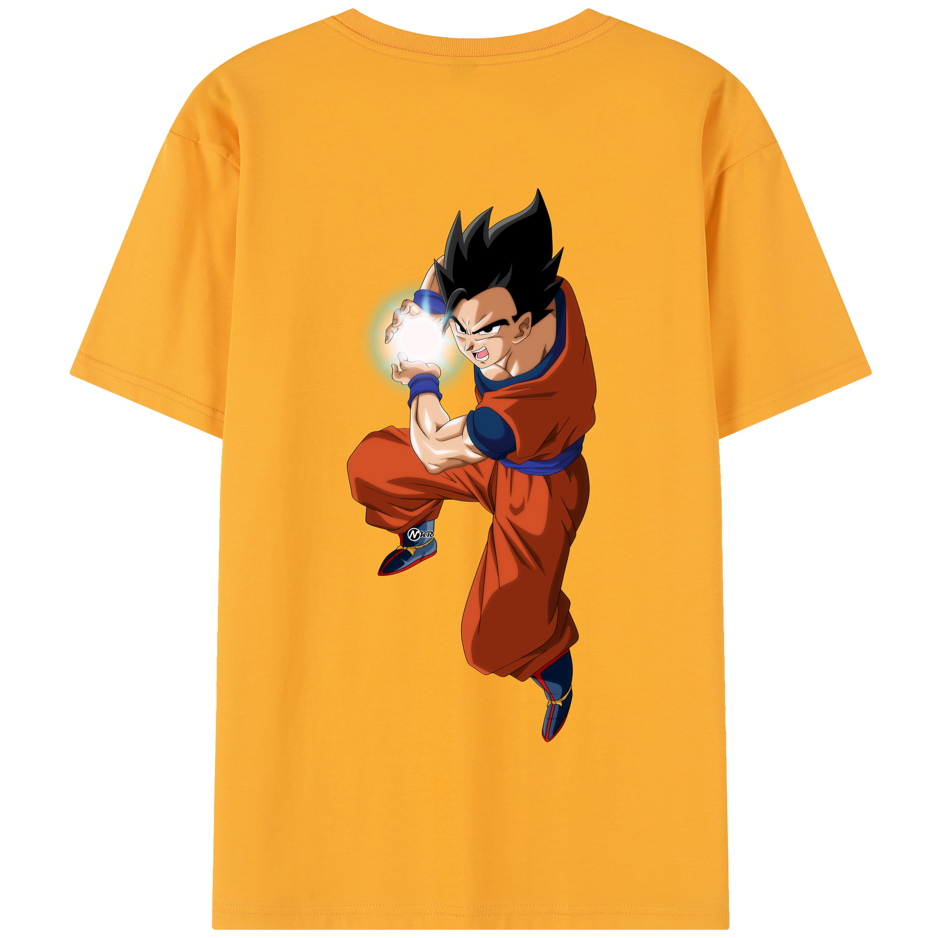 （画像用） ドラゴンボール 孫 悟飯（そんごはん）DRAGON BALL Son Gohan 綿100％半袖Tシャツ（背面プリント）