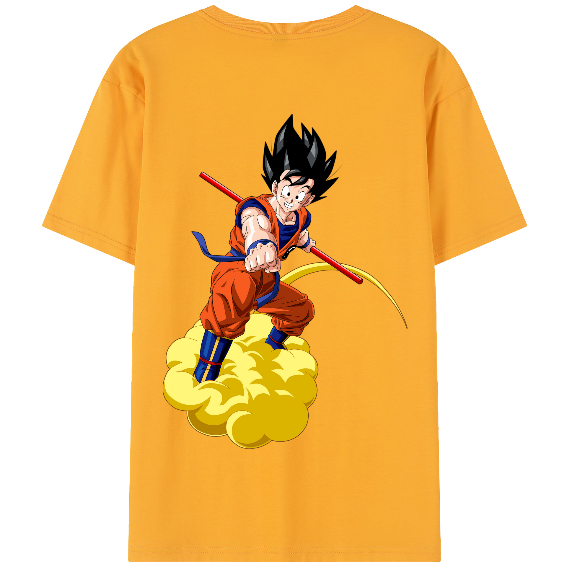 （画像用） ドラゴンボール 孫 悟飯（そんごはん）DRAGON BALL Son Gohan 綿100％半袖Tシャツ（背面プリント）