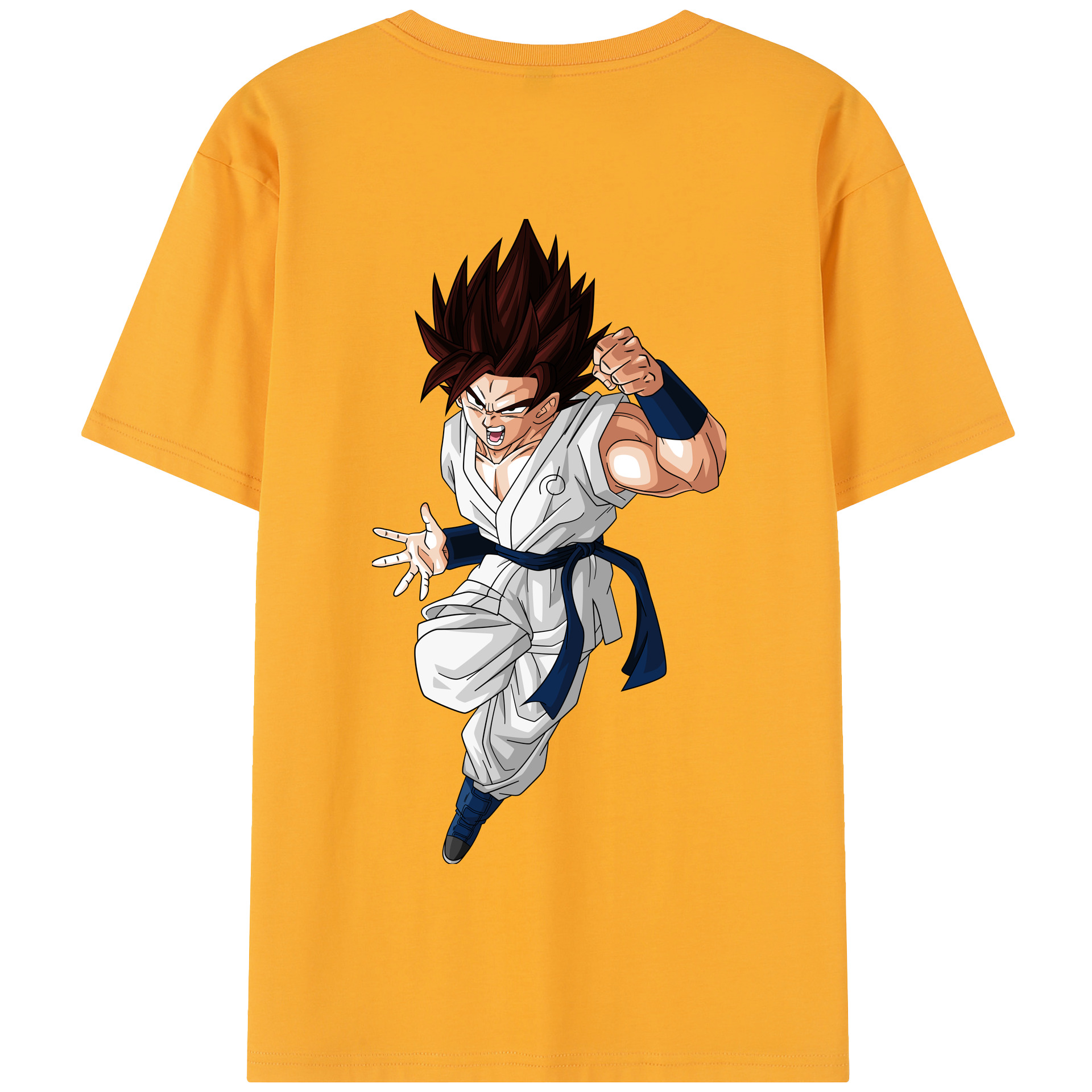 （画像用） ドラゴンボール 孫 悟飯（そんごはん）DRAGON BALL Son Gohan 綿100％半袖Tシャツ（背面プリント）