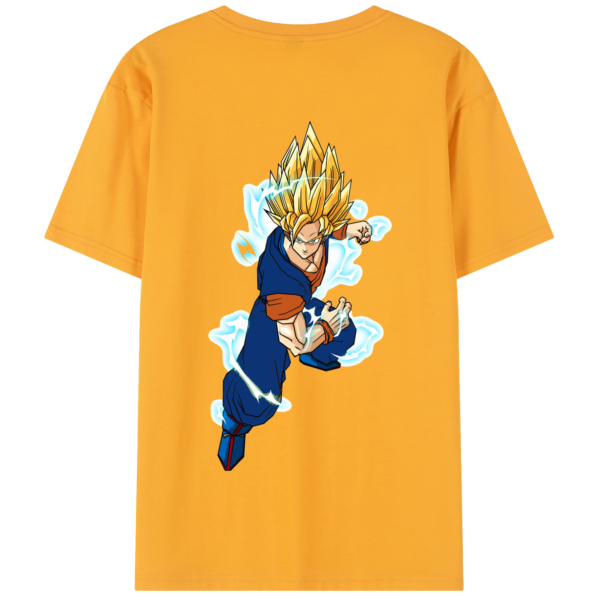 （画像用） ドラゴンボール 孫 悟飯（そんごはん）DRAGON BALL Son Gohan 綿100％半袖Tシャツ（背面プリント）