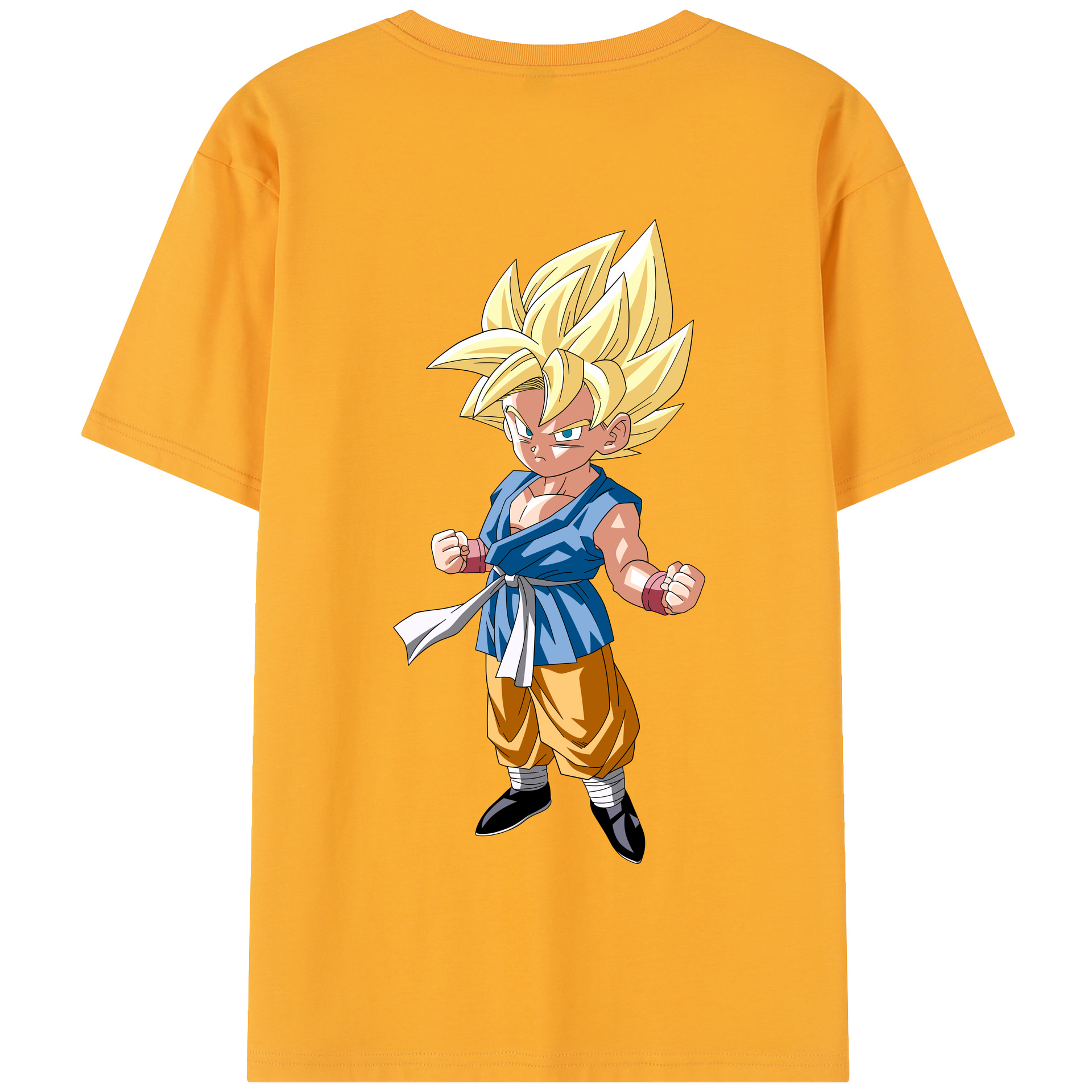 （画像用） ドラゴンボール 孫 悟飯（そんごはん）DRAGON BALL Son Gohan 綿100％半袖Tシャツ（背面プリント）