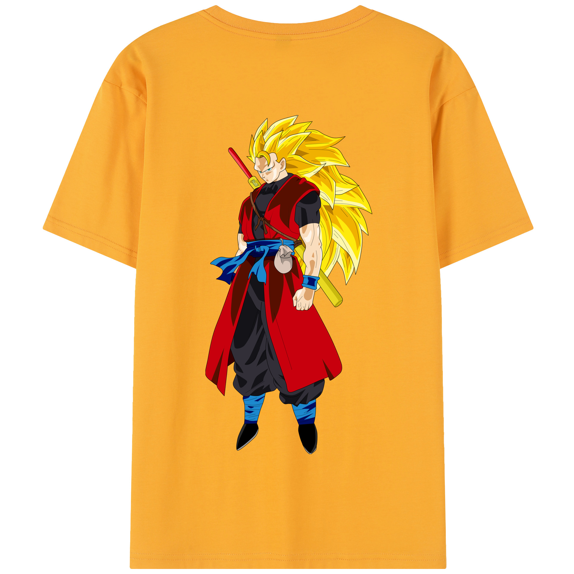 （画像用） ドラゴンボール トランクス（Torankusu）DRAGON BALL Trunks 綿100％半袖Tシャツ（背面プリント）