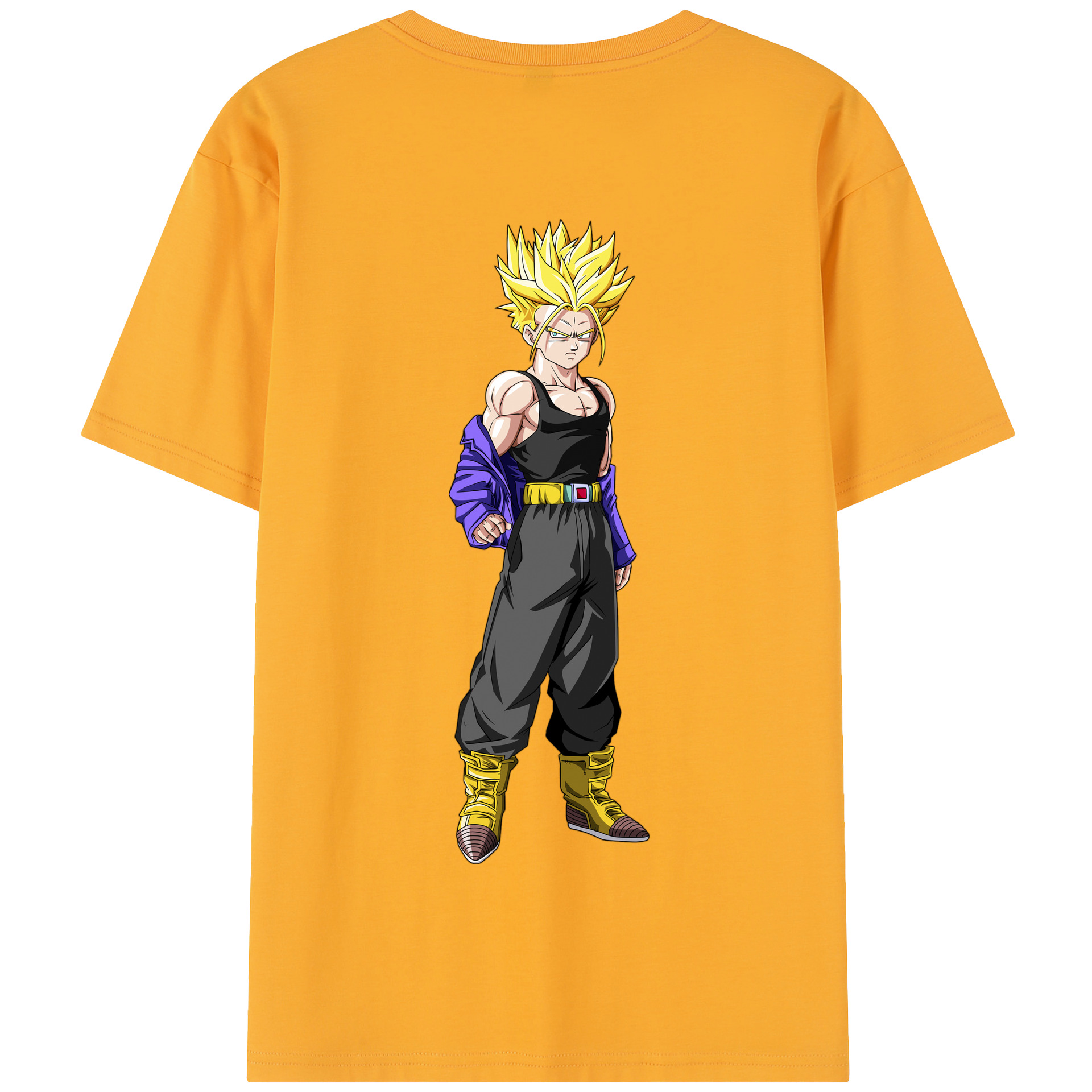 （画像用） ドラゴンボール トランクス（Torankusu）DRAGON BALL Trunks 綿100％半袖Tシャツ（背面プリント）