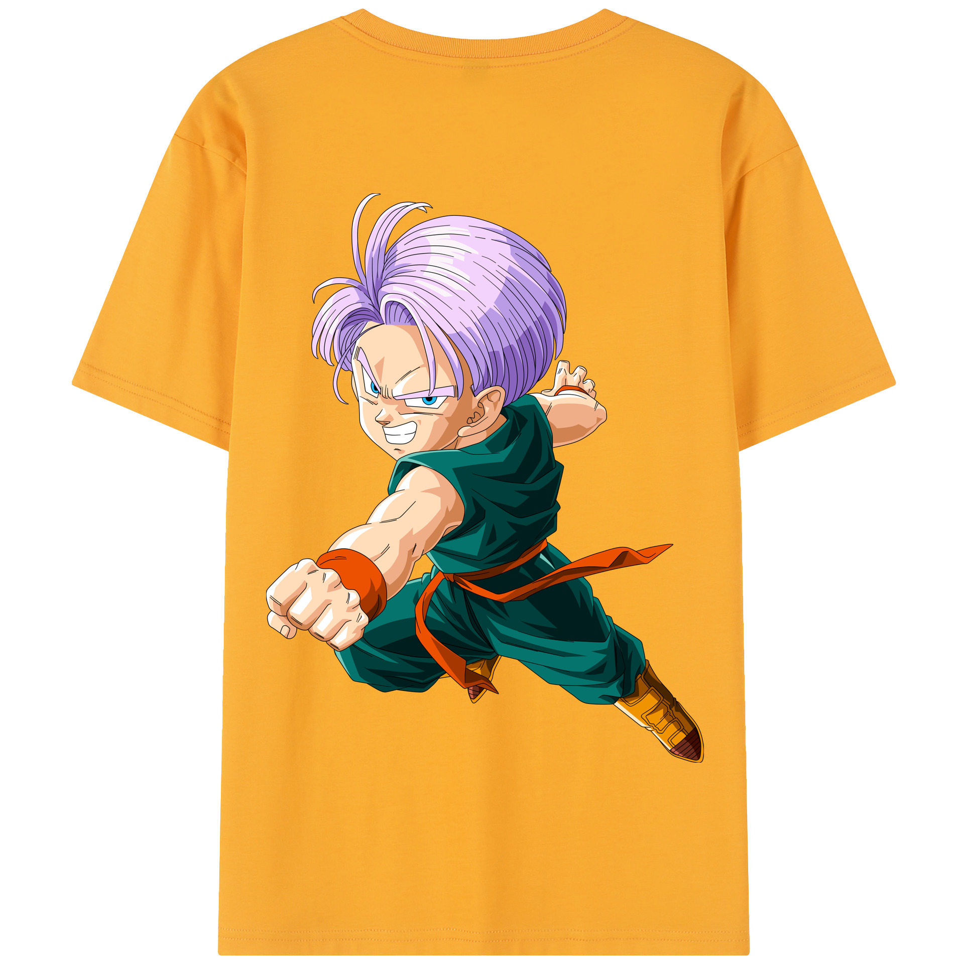 （画像用） ドラゴンボール トランクス（Torankusu）DRAGON BALL Trunks 綿100％半袖Tシャツ（背面プリント）