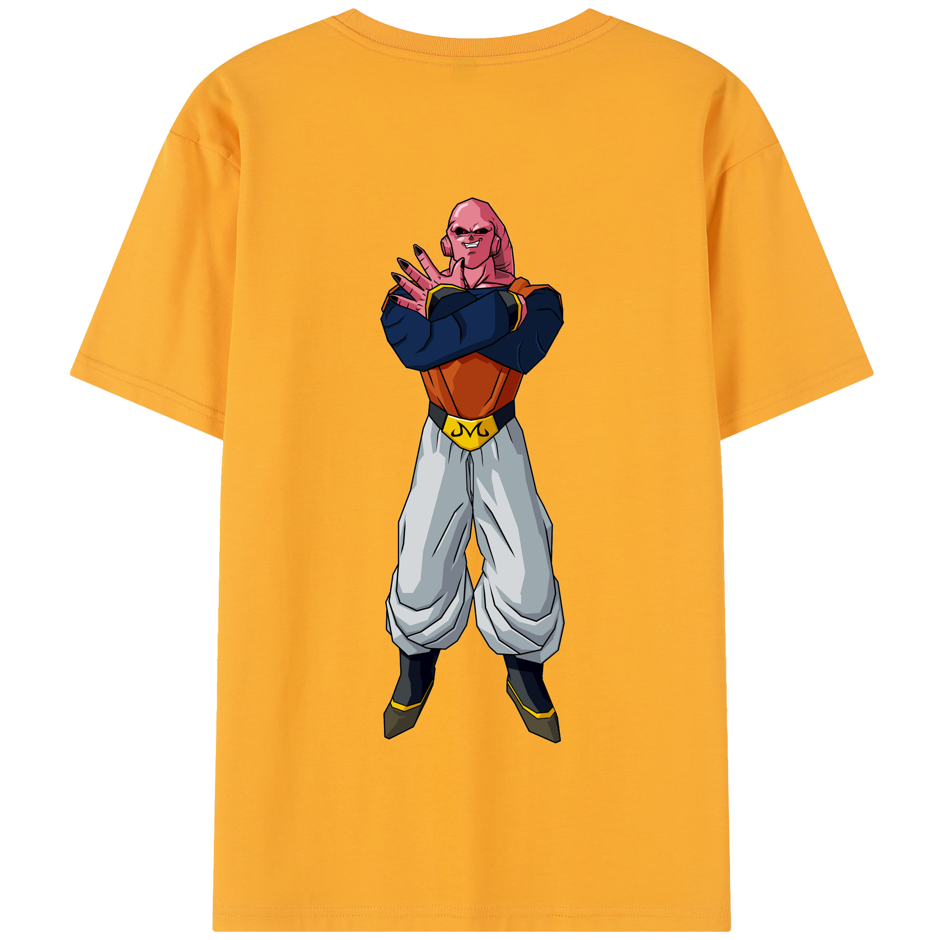 （画像用） ドラゴンボール 魔人ブウ DRAGON BALL Majin Buu 綿100％半袖Tシャツ（背面プリント）