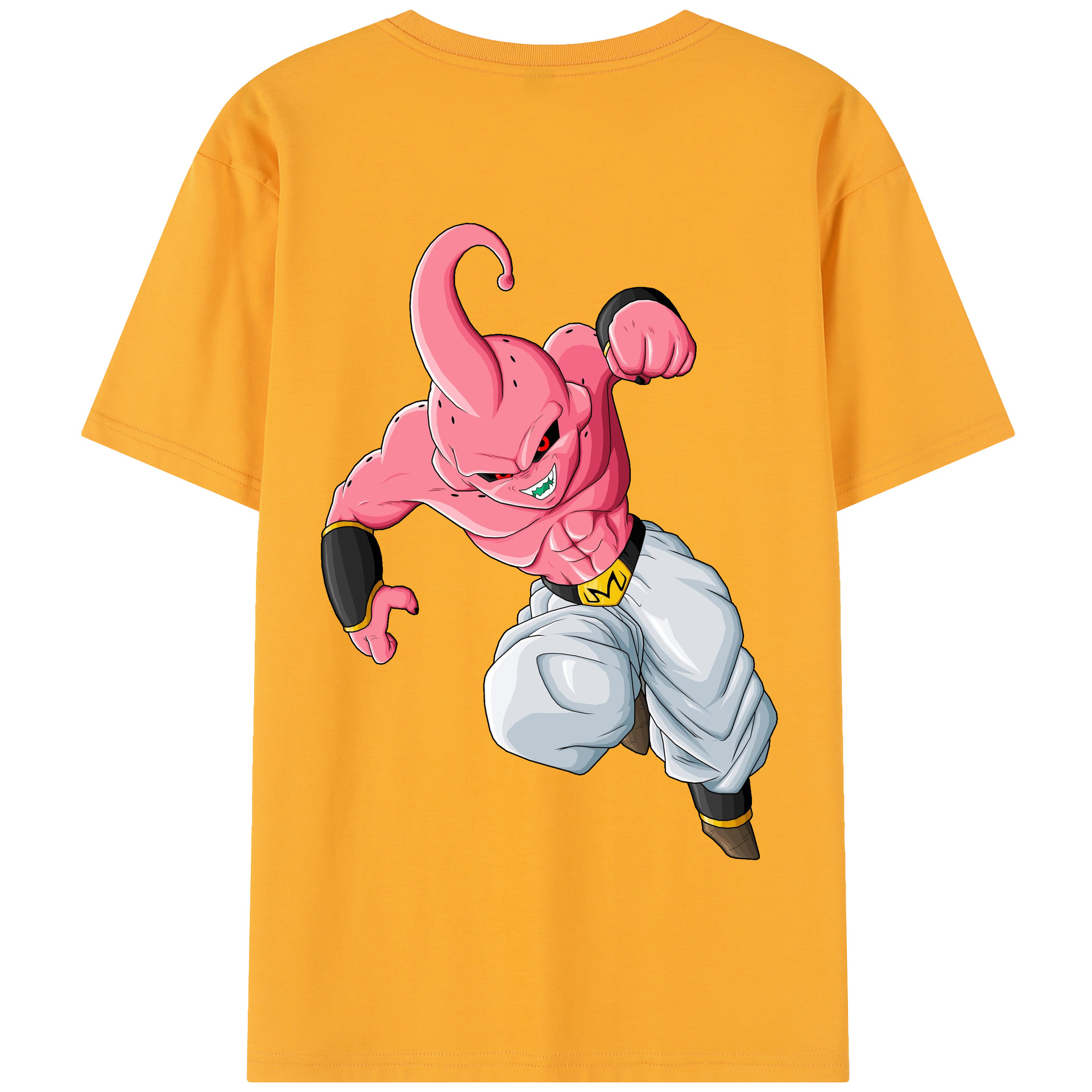（画像用） ドラゴンボール 魔人ブウ DRAGON BALL Majin Buu 綿100％半袖Tシャツ（背面プリント）