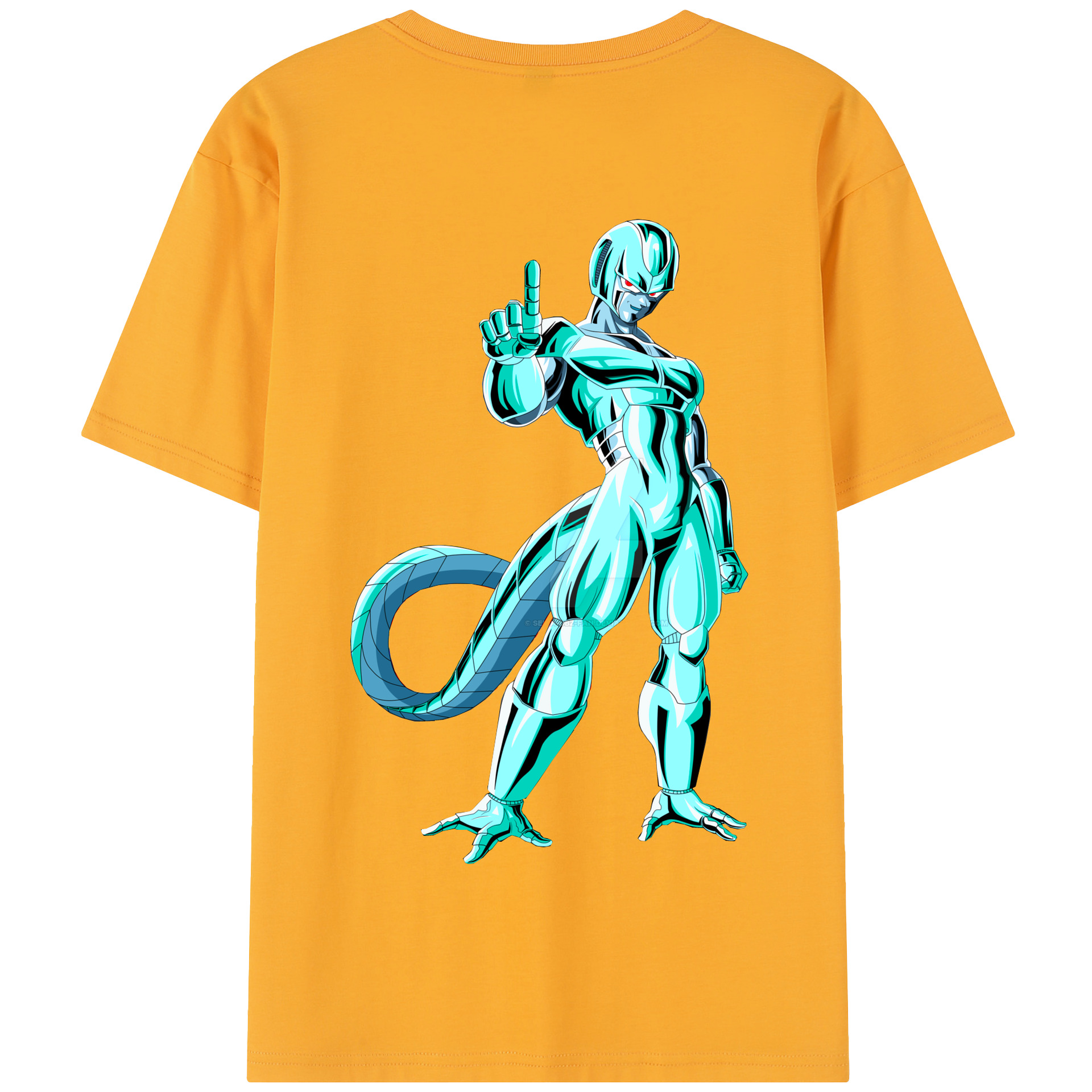 （画像用） ドラゴンボール クウラ DRAGON BALL Cooler Coora 綿100％半袖Tシャツ（背面プリント）