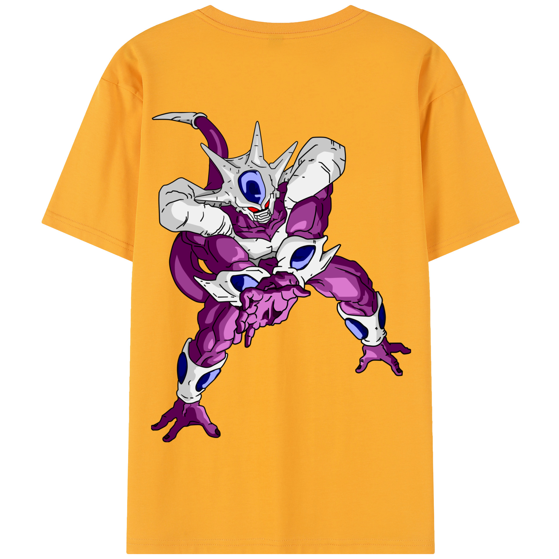 （画像用） ドラゴンボール クウラ DRAGON BALL Cooler Coora 綿100％半袖Tシャツ（背面プリント）
