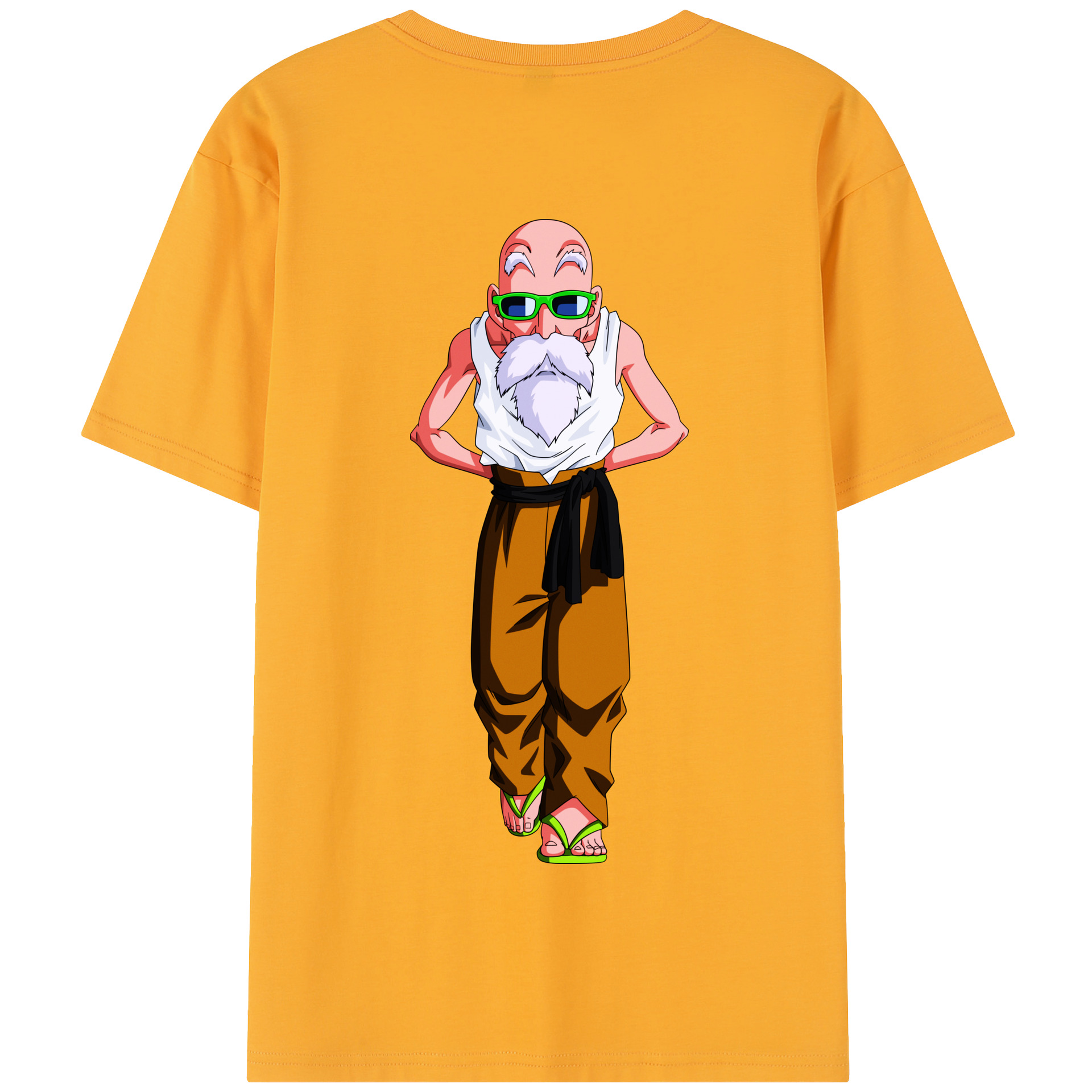 （画像用） ドラゴンボール 亀仙人（かめせんにん） DRAGON BALL Master Roshi Kame Sennin 綿100％半袖Tシャツ（背面プリント）