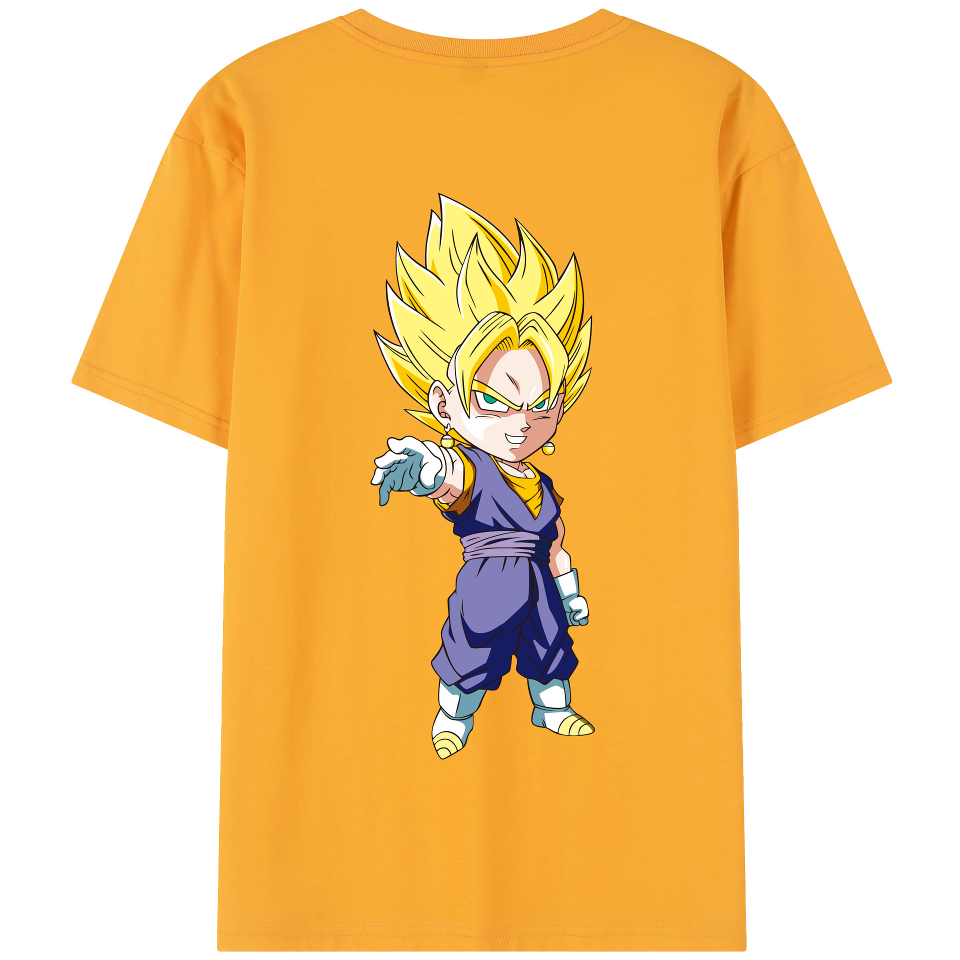 （画像用） ドラゴンボール ベジット DRAGON BALL Vegetto 綿100％半袖Tシャツ（背面プリント）